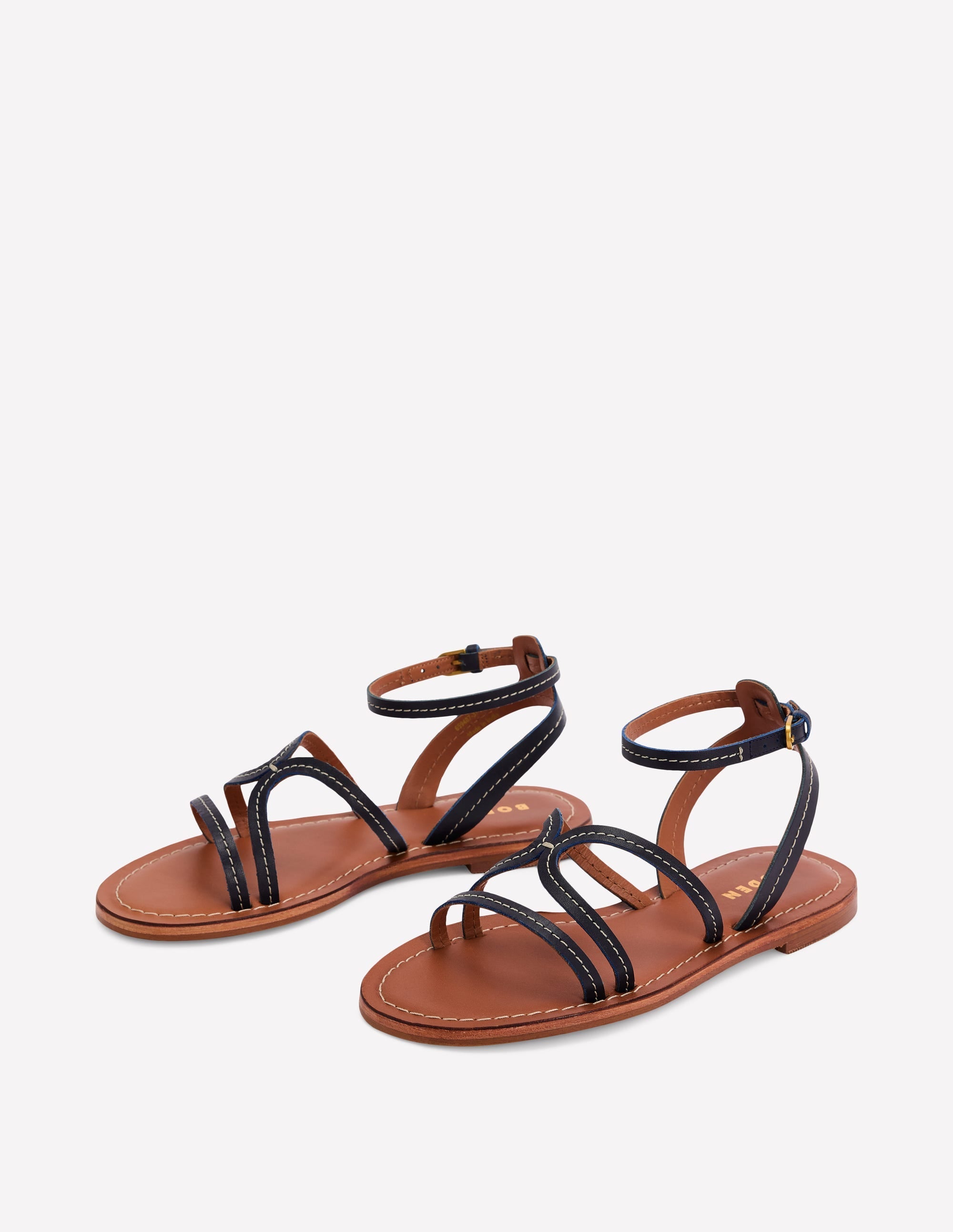 Casual Flat Sandal-Navy - Image 3