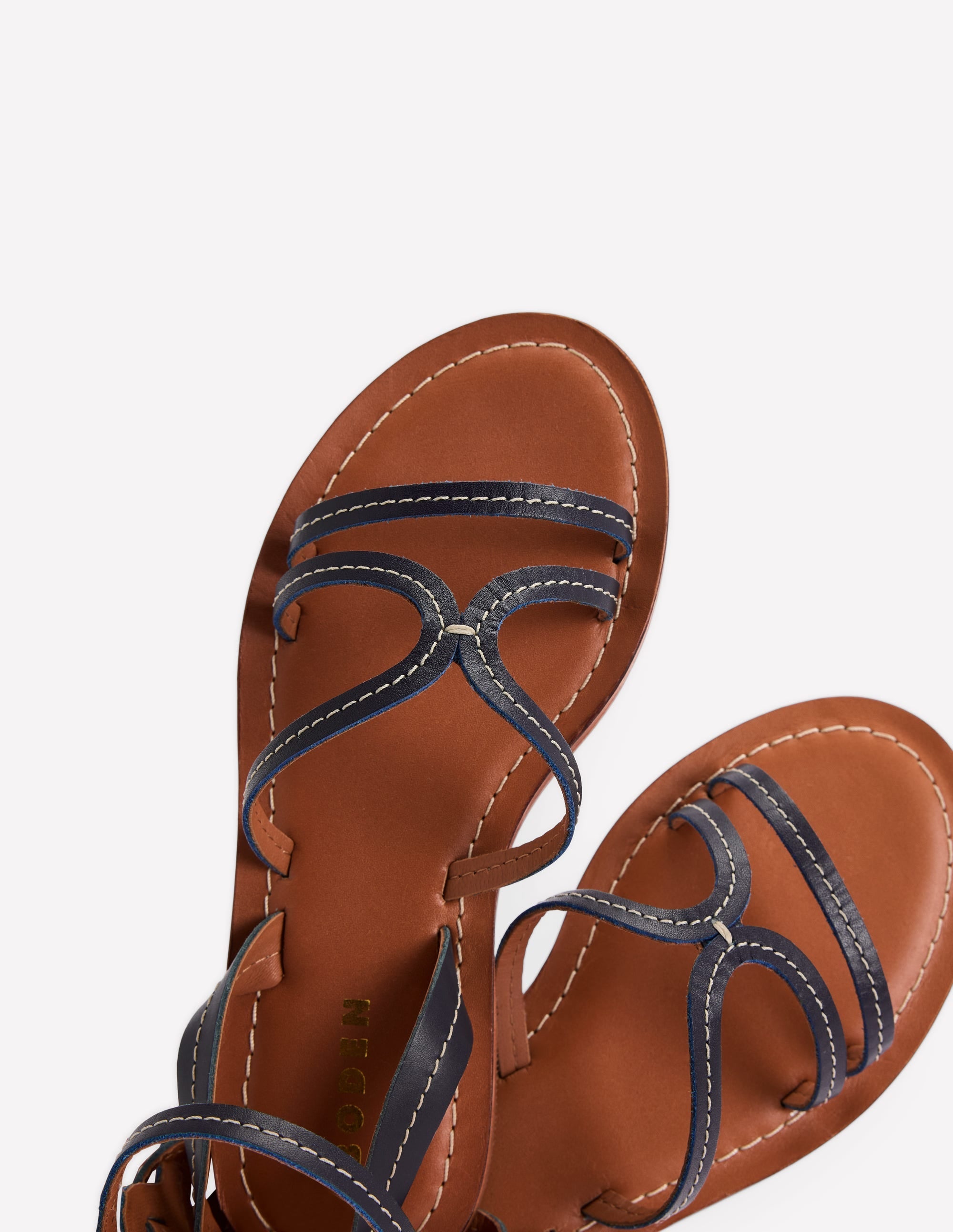 Casual Flat Sandal-Navy - Image 4