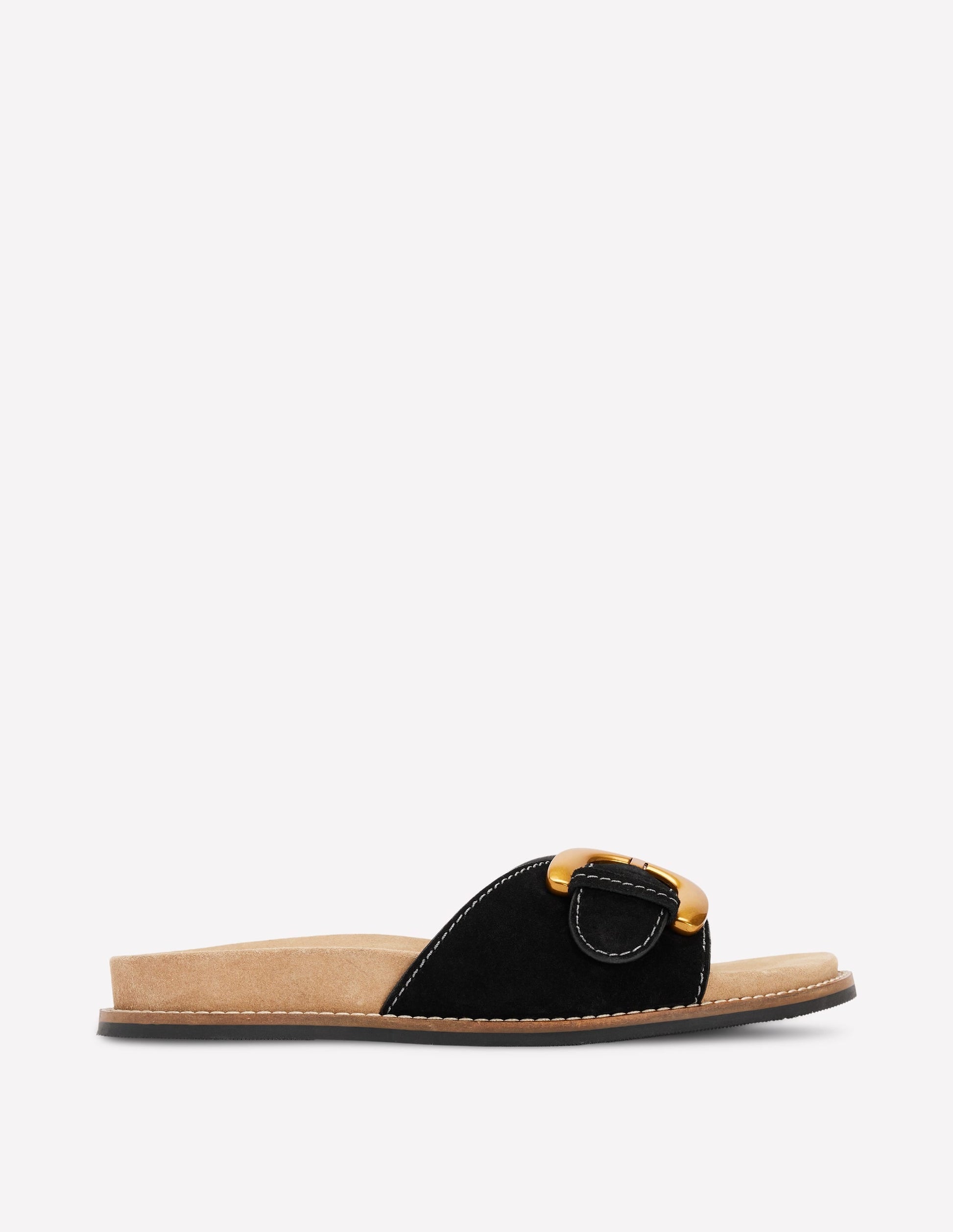 Hardware Mule Sandal-Black-1