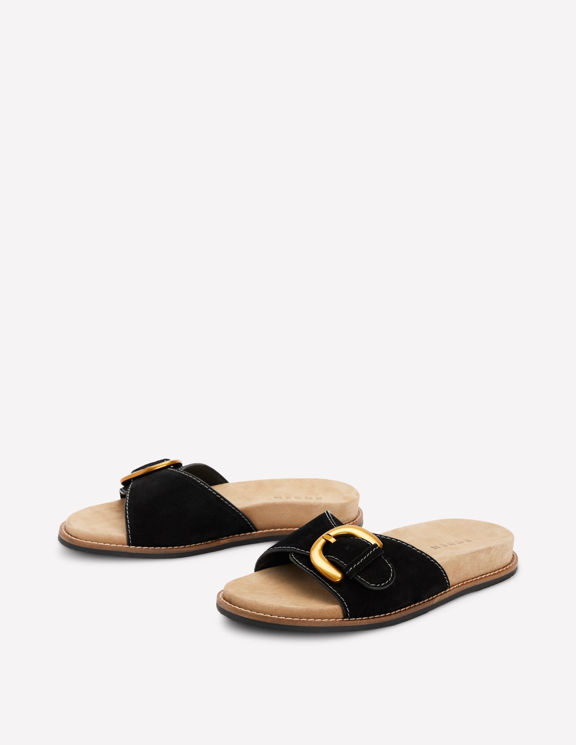 Hardware Mule Sandal-Black-2