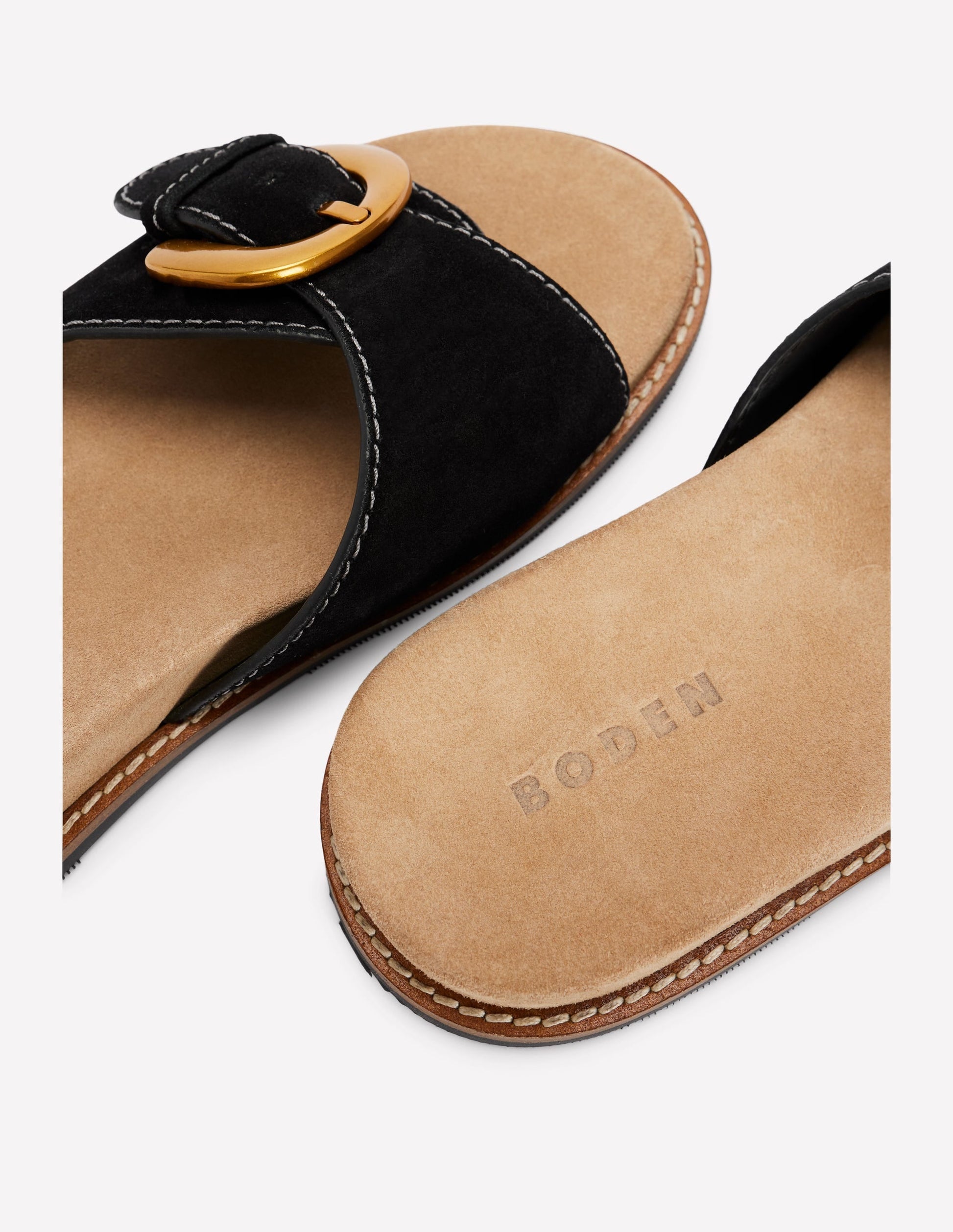 Hardware Mule Sandal-Black-3