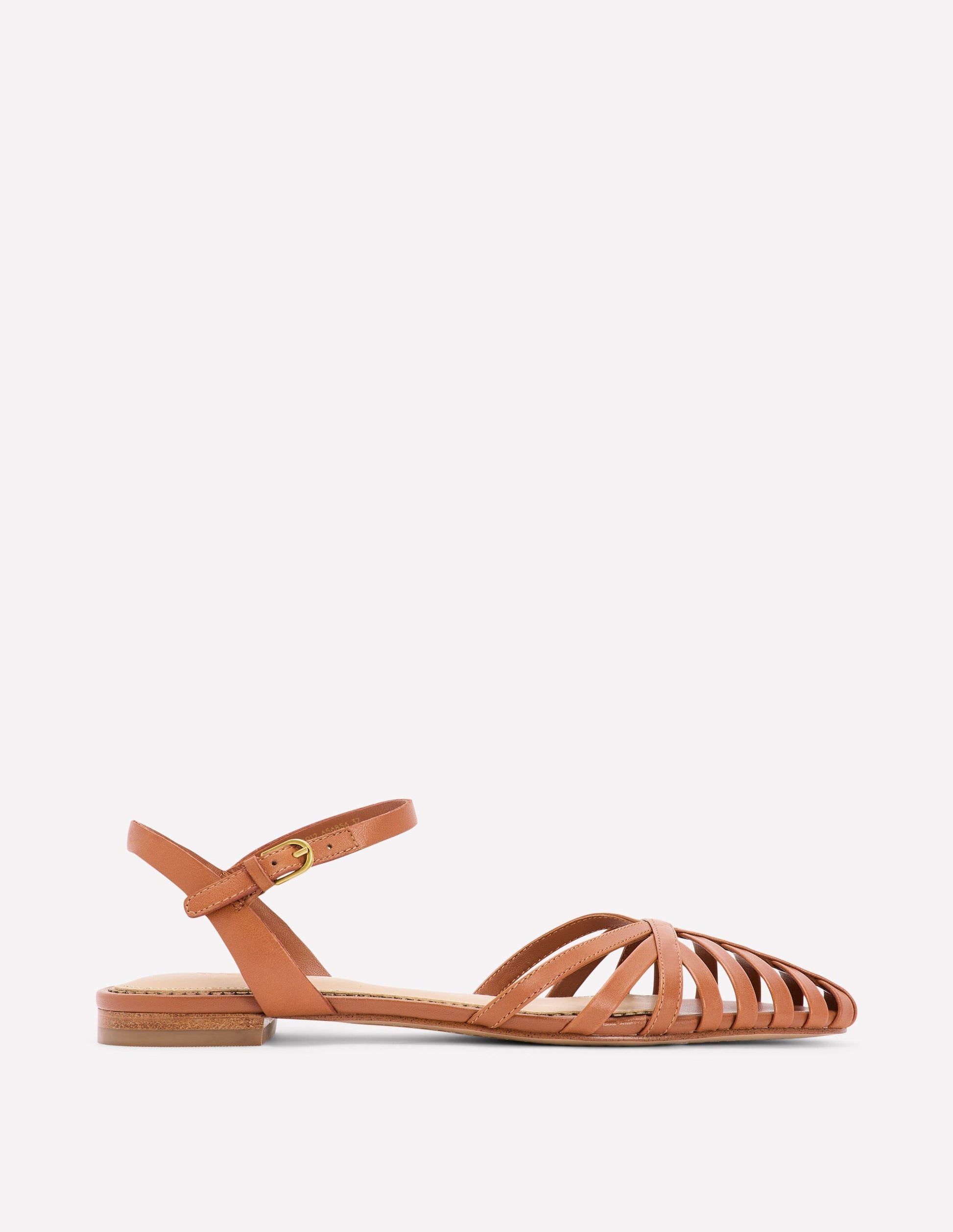 Multi Strap Pointed Sandal-Tan-1