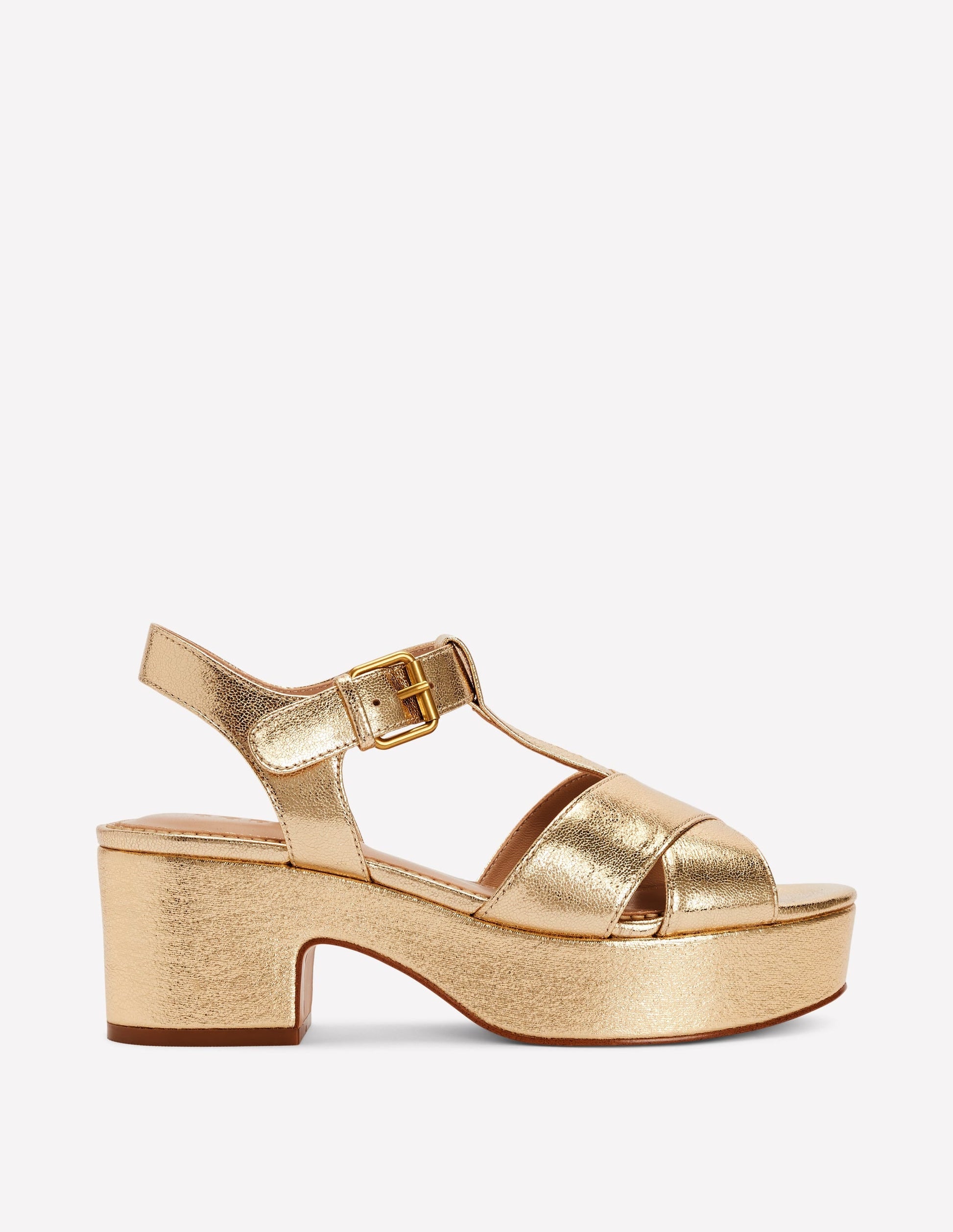 Cut Out Wedge Sandal-Metallic-1