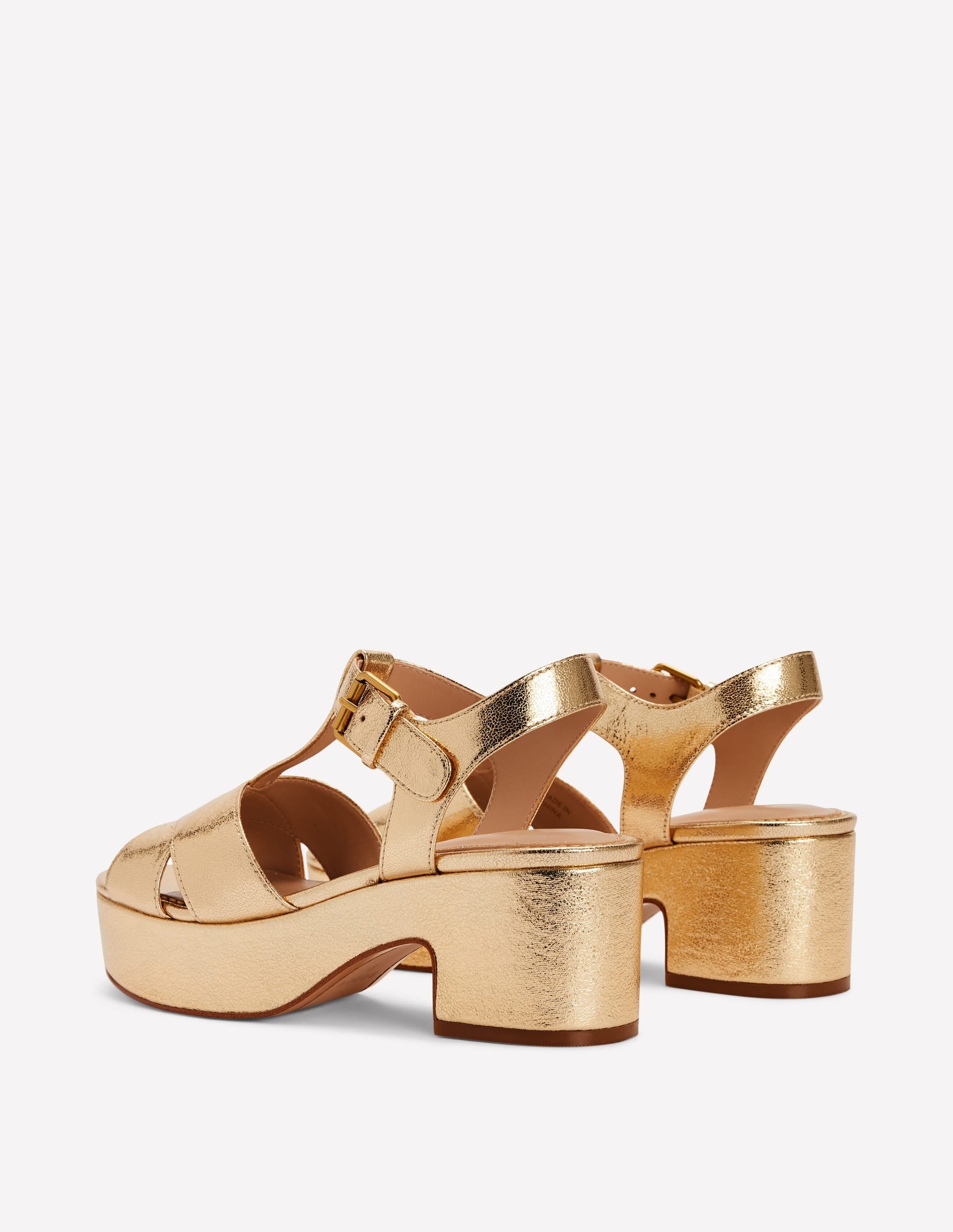 Cut Out Wedge Sandal-Metallic-4