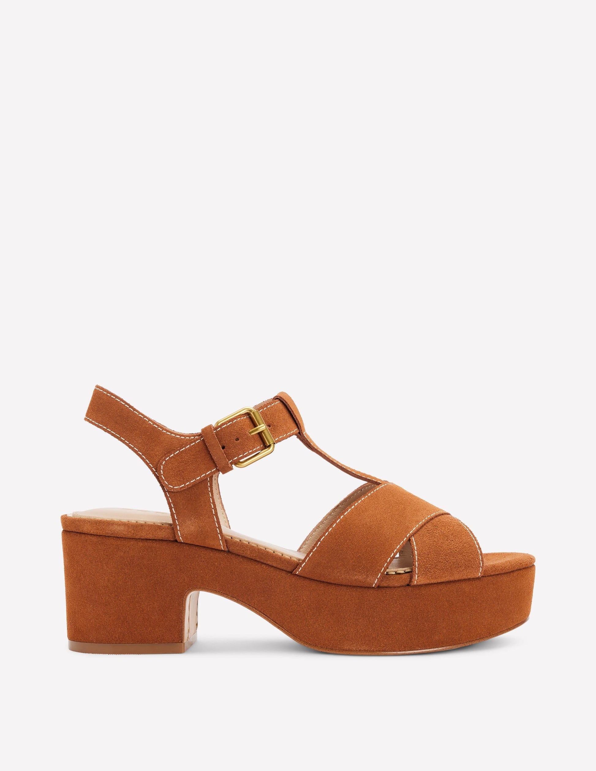 Cut Out Wedge Sandal-Tan-1