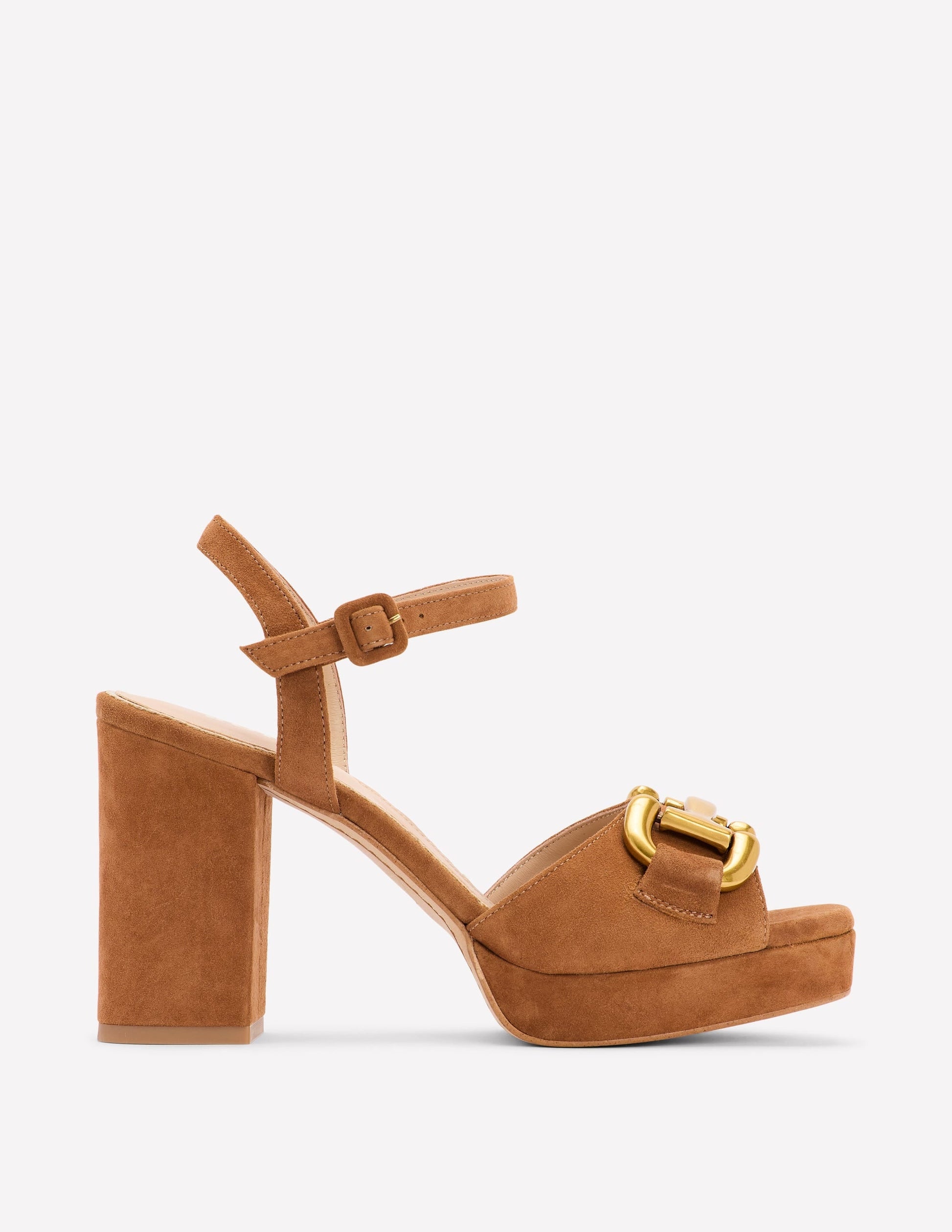 Snaffle Trim Platform Sandal-Tan-1