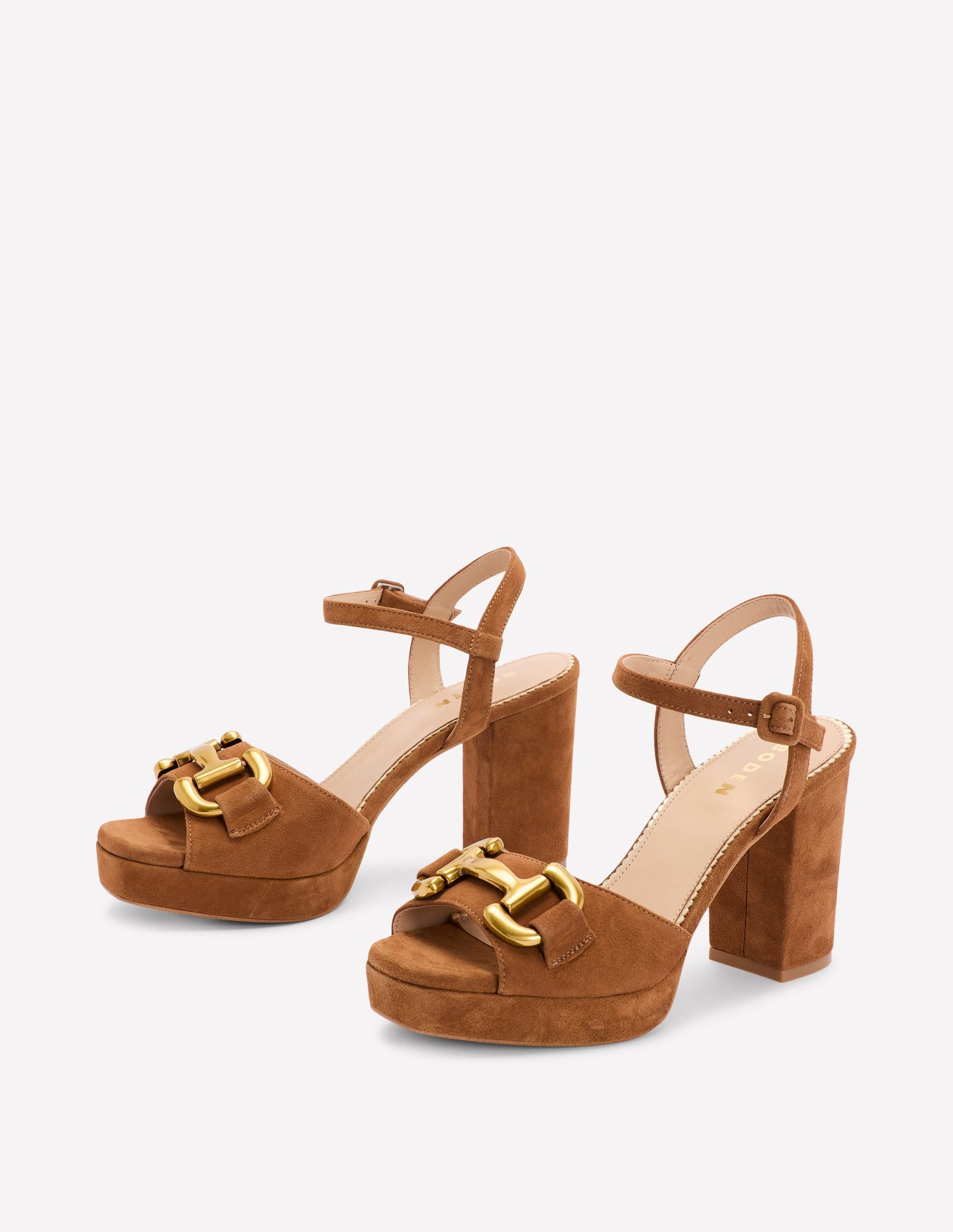 Snaffle Trim Platform Sandal-Tan-2