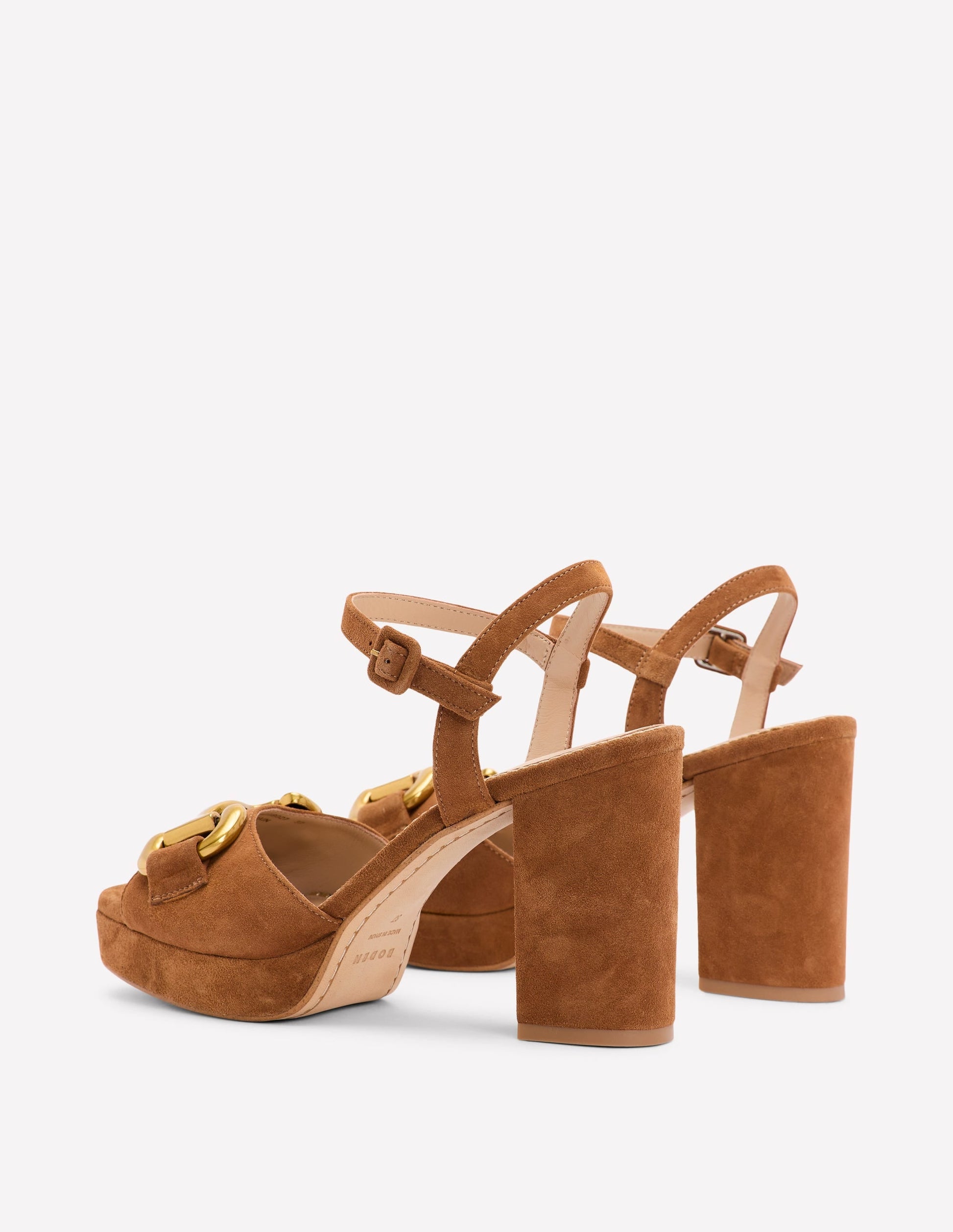 Snaffle Trim Platform Sandal-Tan-4