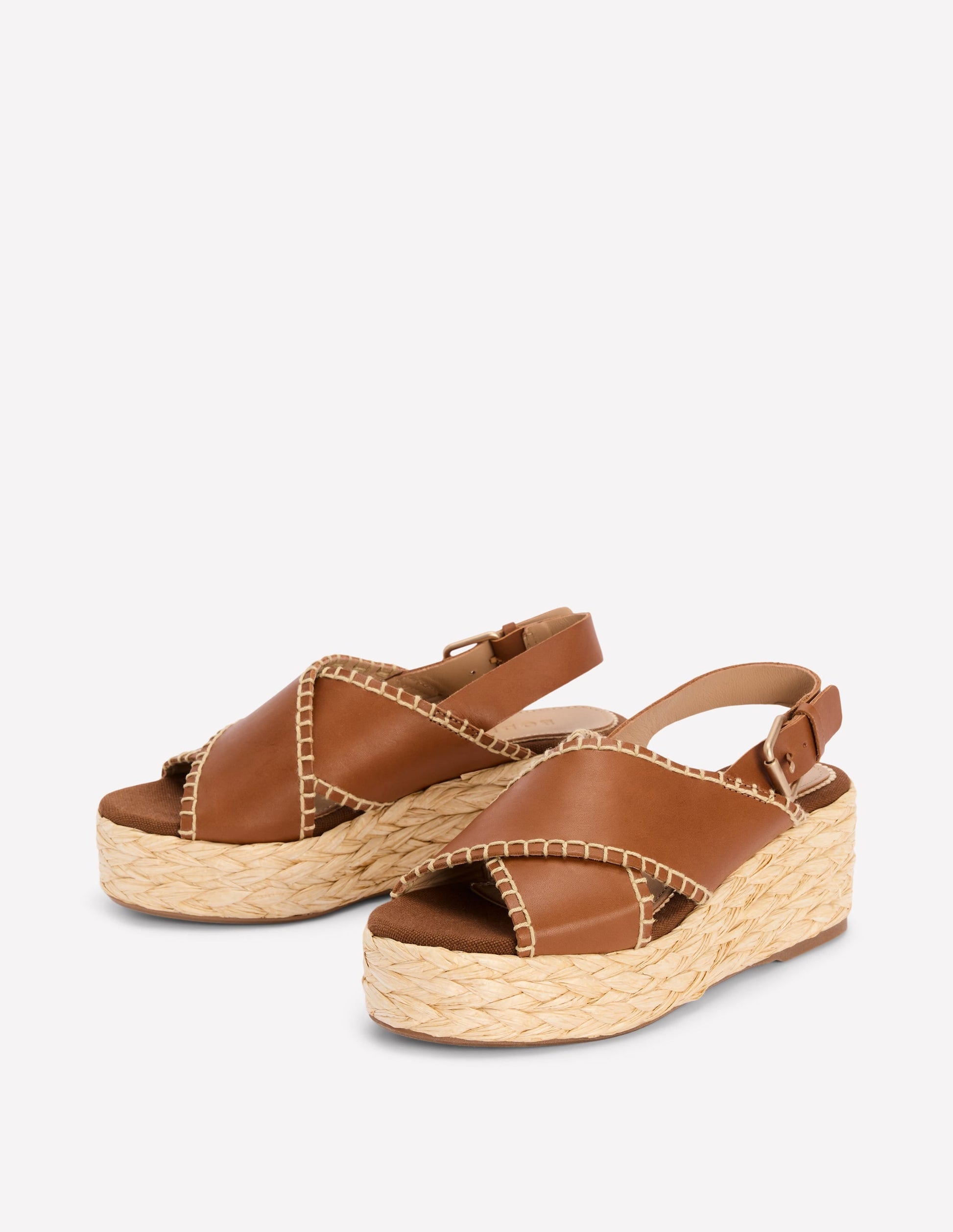 Cross Strap Espadrille-Tan-2
