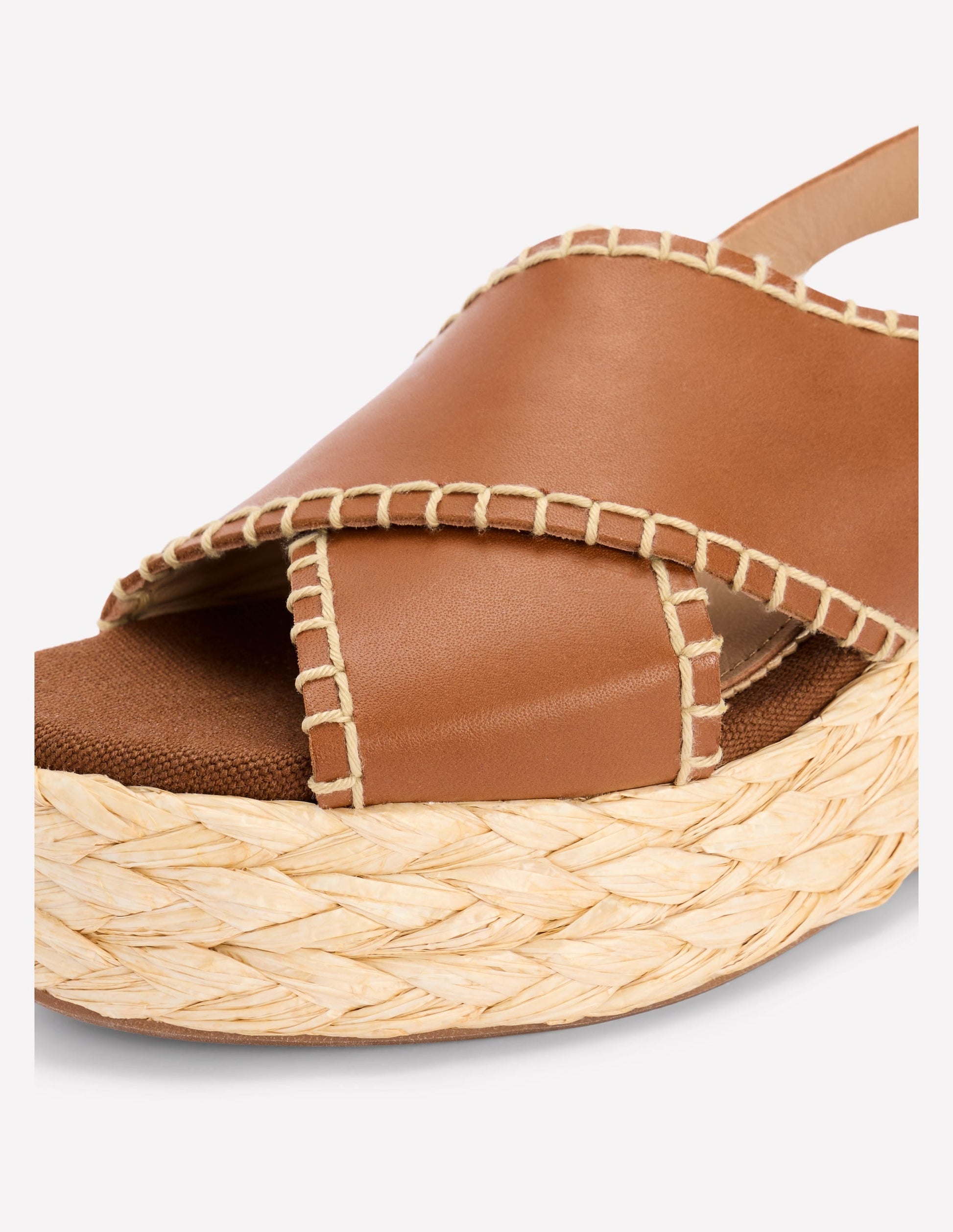 Cross Strap Espadrille-Tan-3
