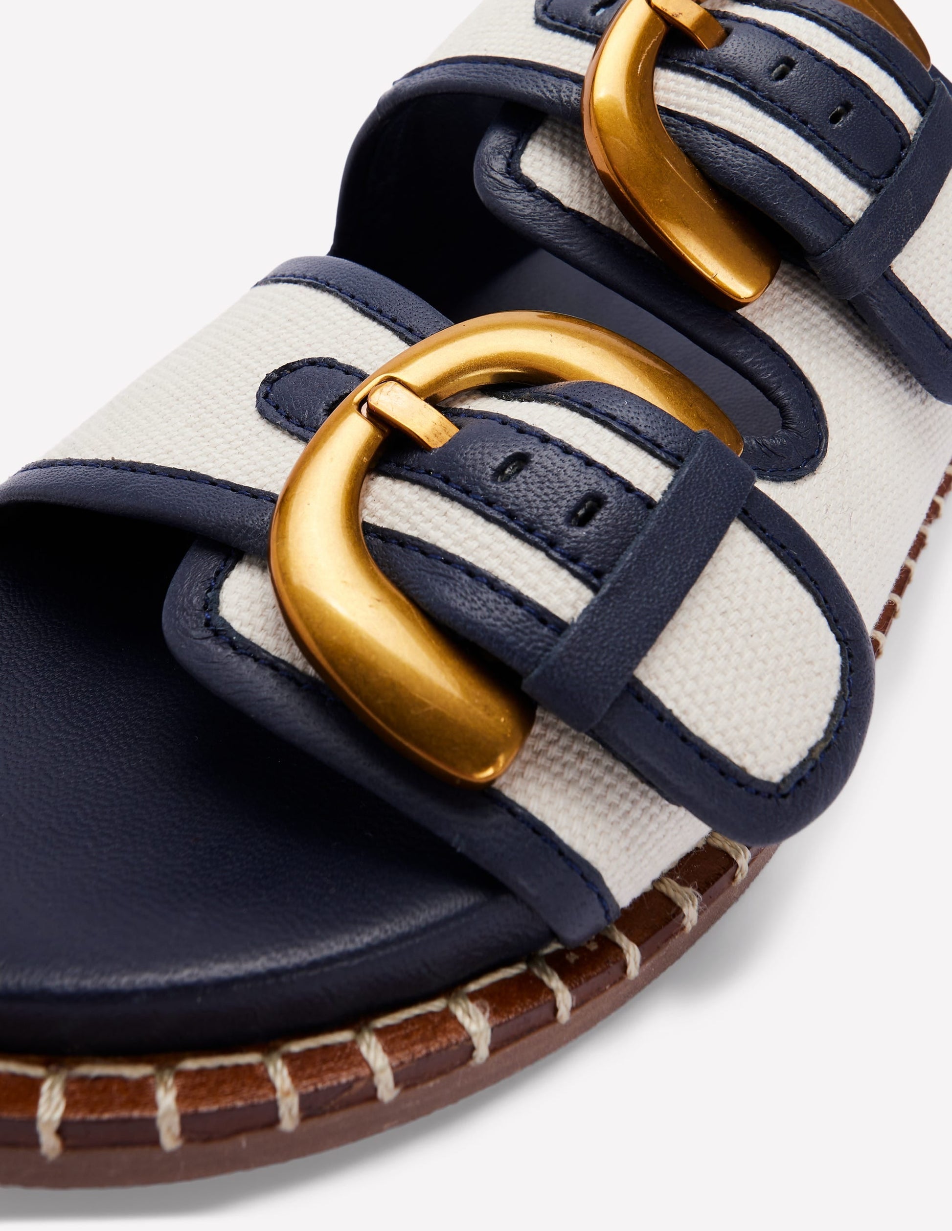 Alberta Footbed Sandal-Ivory/Navy-3