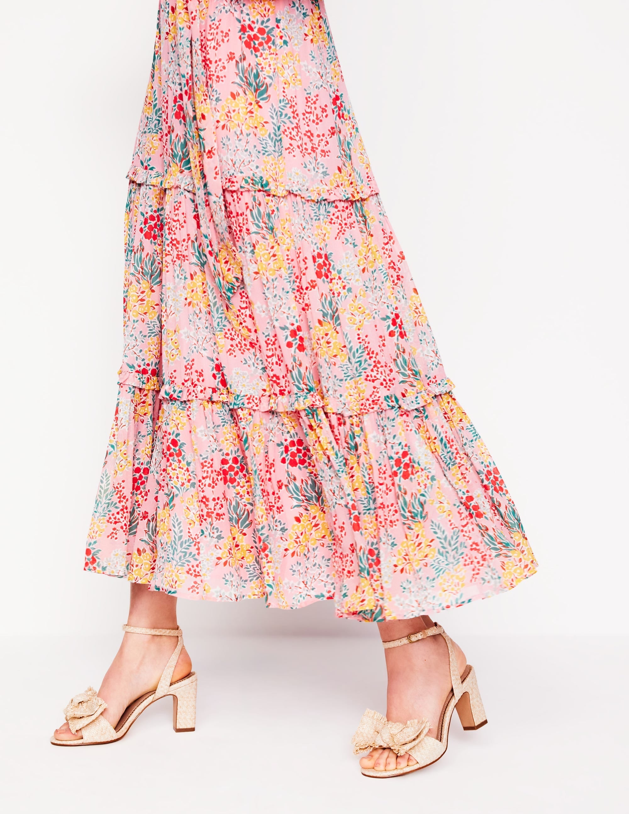 Bow Heeled Sandals-Natural - Image 2