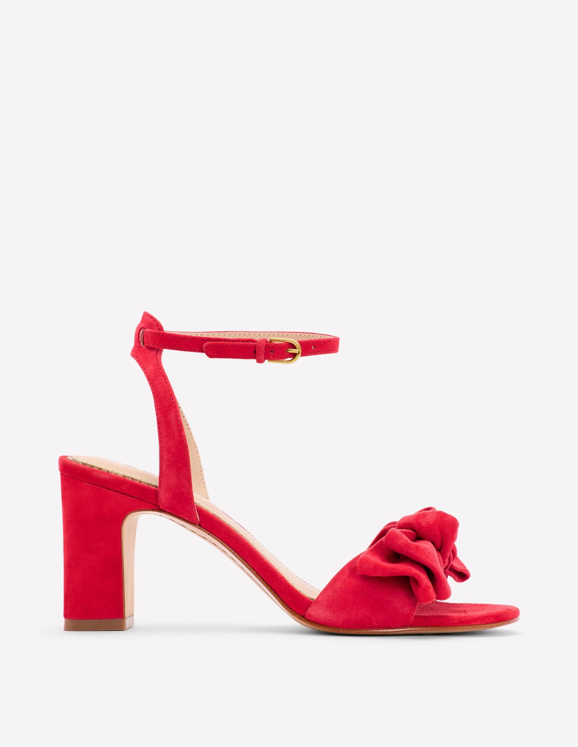 Bow Heeled Sandals-Hibiscus-1