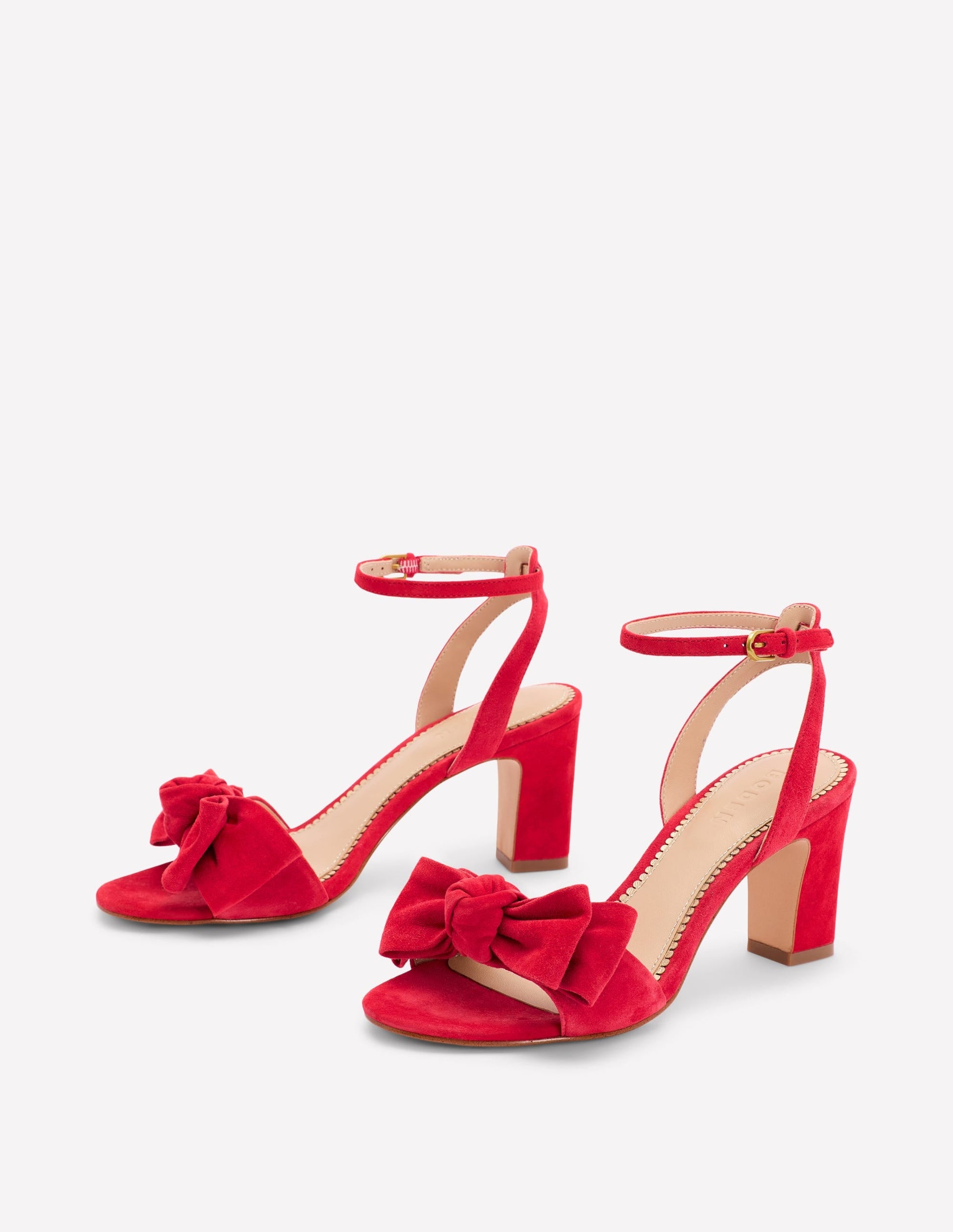 Bow Heeled Sandals-Hibiscus-4