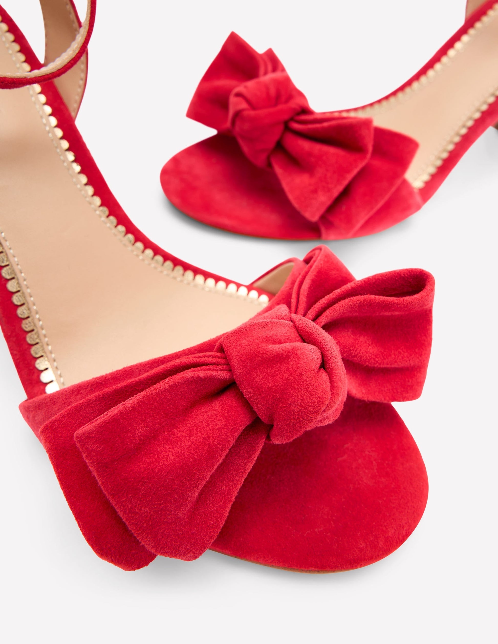 Bow Heeled Sandals-Hibiscus-5