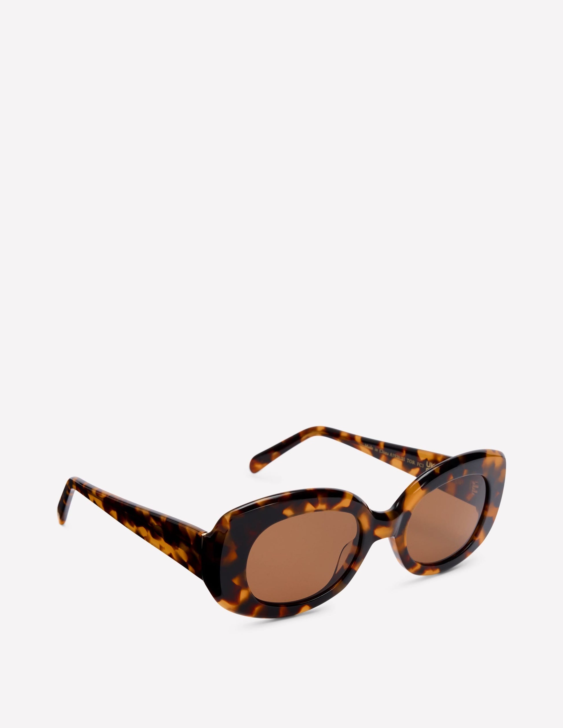 Thick Oval Sunglasses-Classic Tort-3
