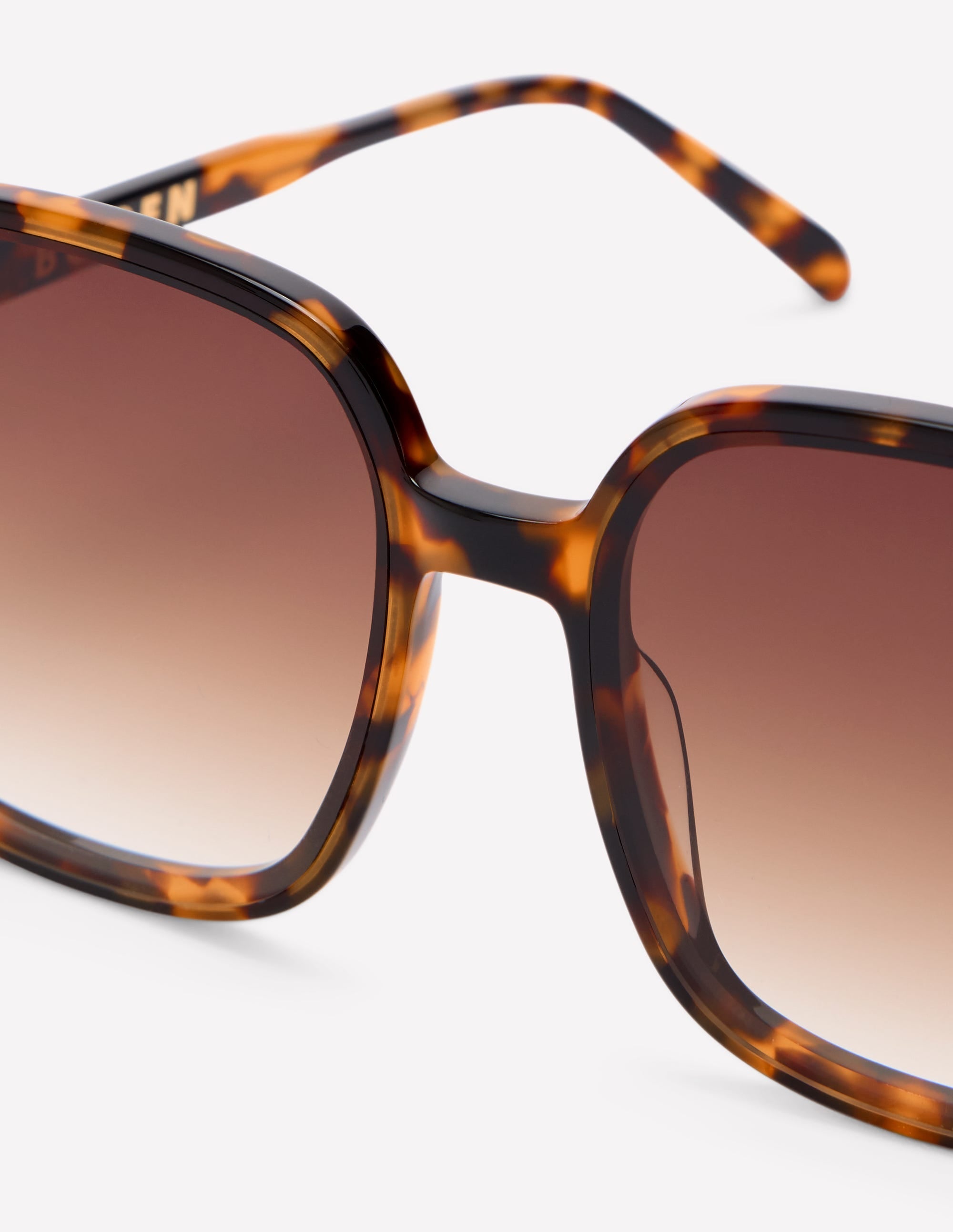 Oversized Square Sunglasses-Classic Tort - Image 4