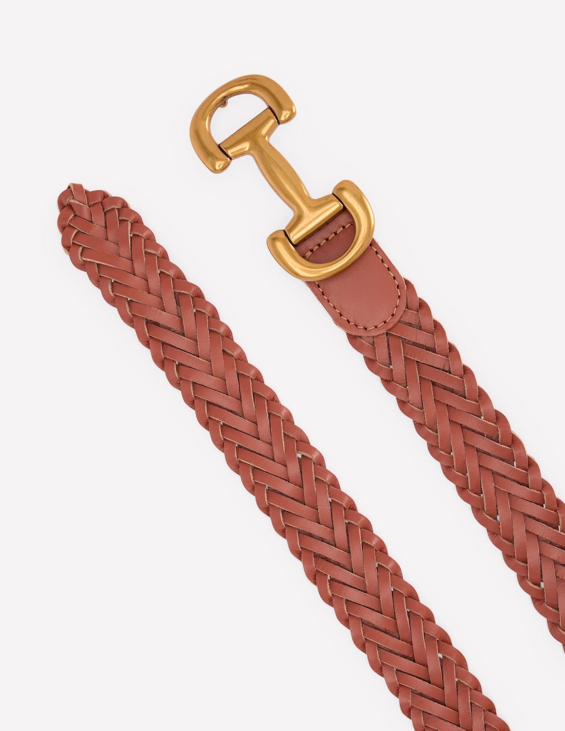 Woven Snaffle Belt-Tan-3
