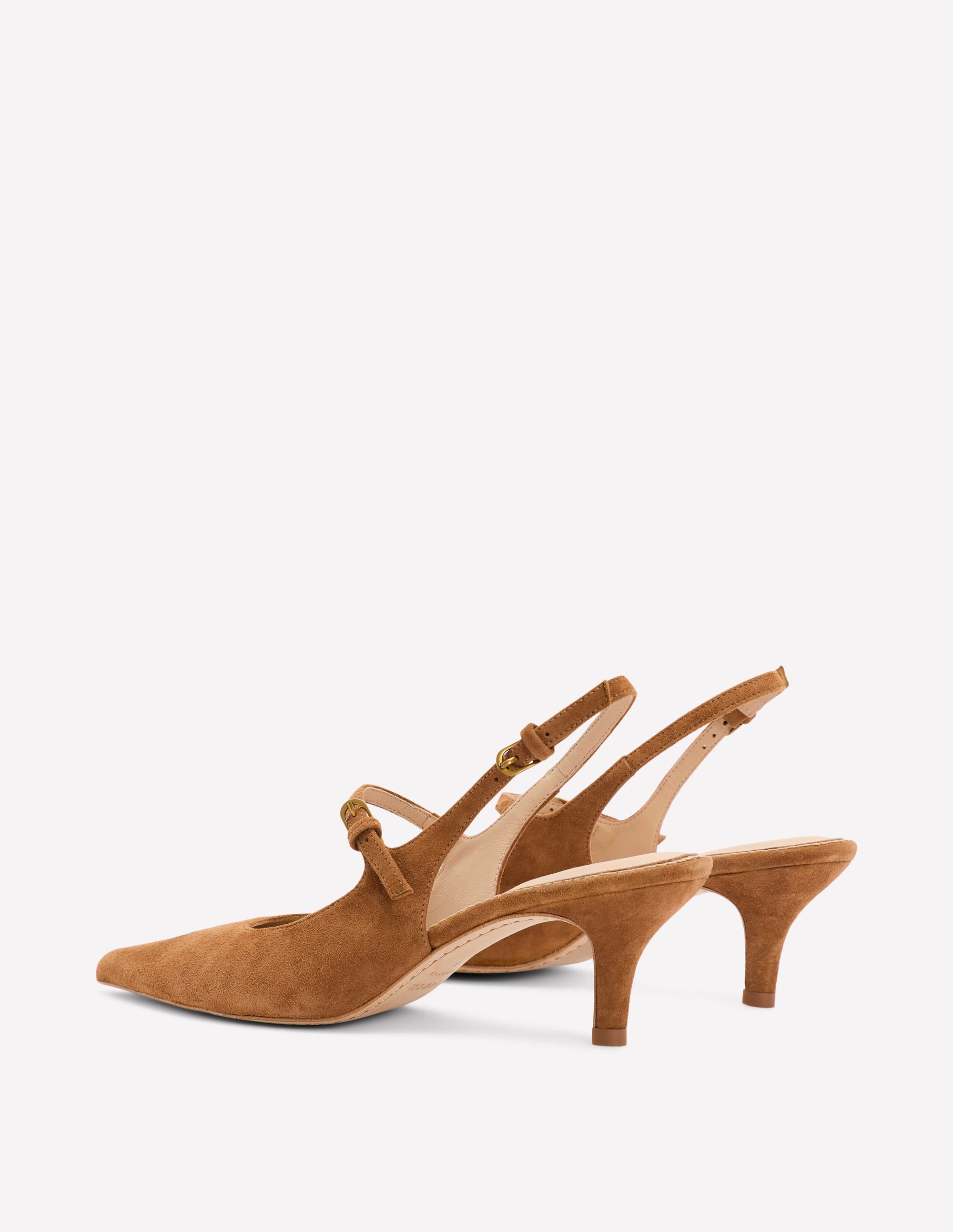 Mary Jane Slingback Heel-Tan - Image 4