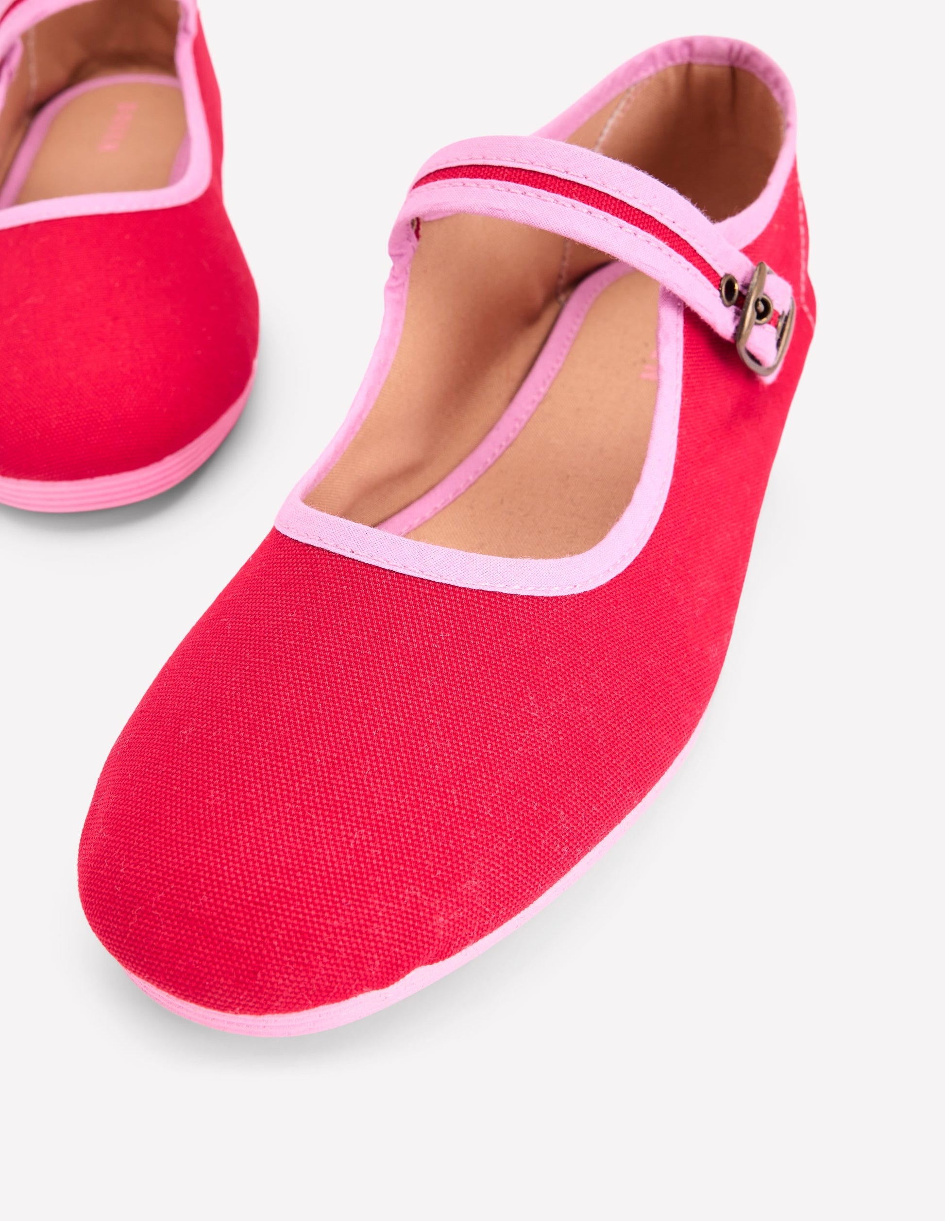 Flexi Mary Jane-Post Box Red/ Soft Pink-4