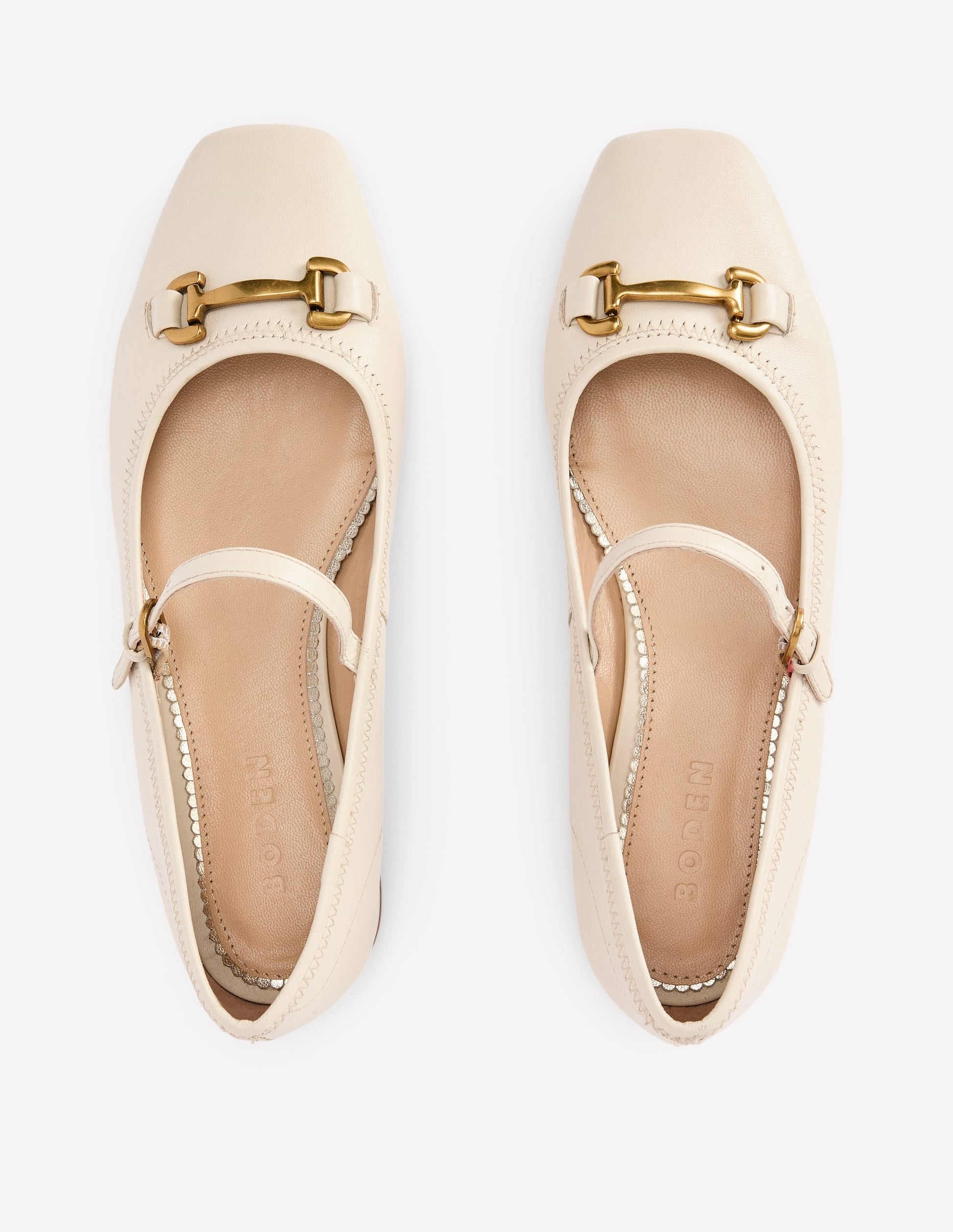 Iris Snaffle Mary Jane Flat-Ecru-4