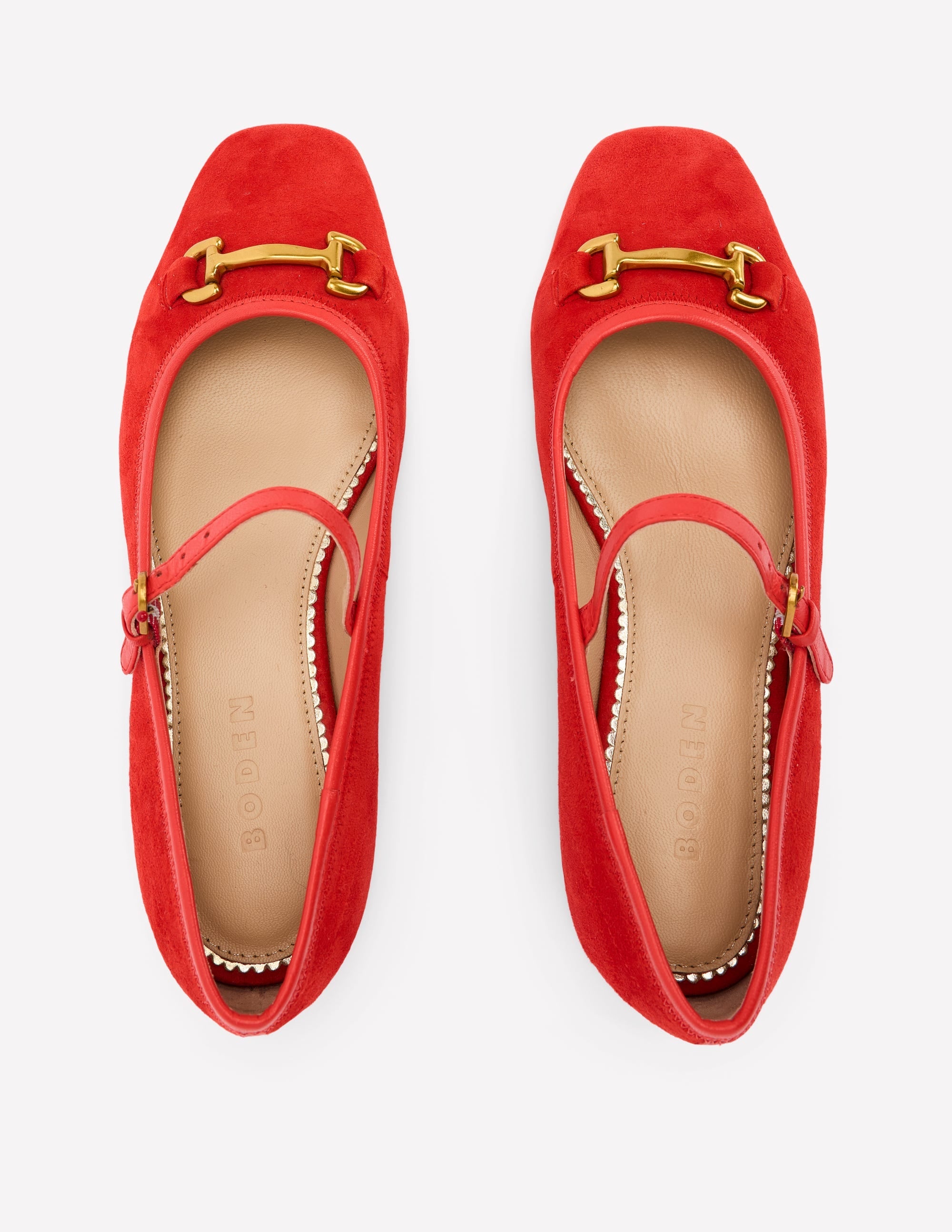 Iris Snaffle Mary Jane Flat-Red - Image 5