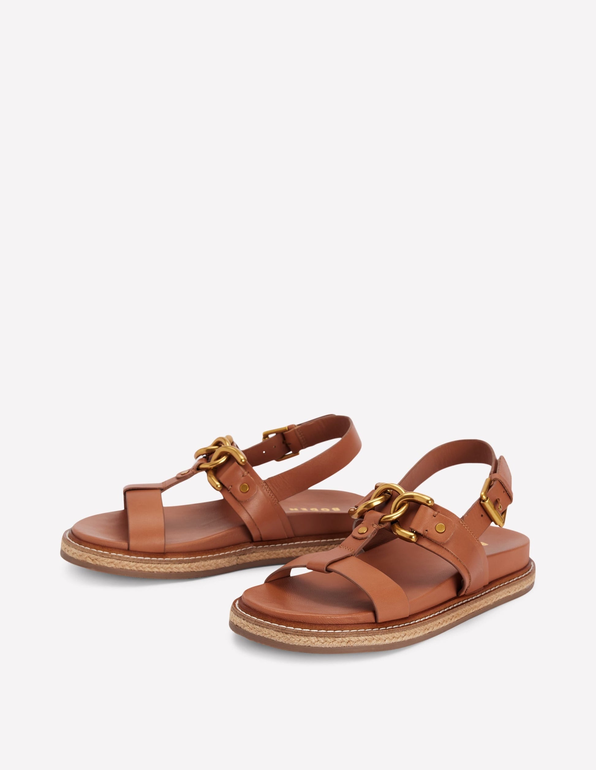Hardware Detail Footbed Sandal-Tan-3
