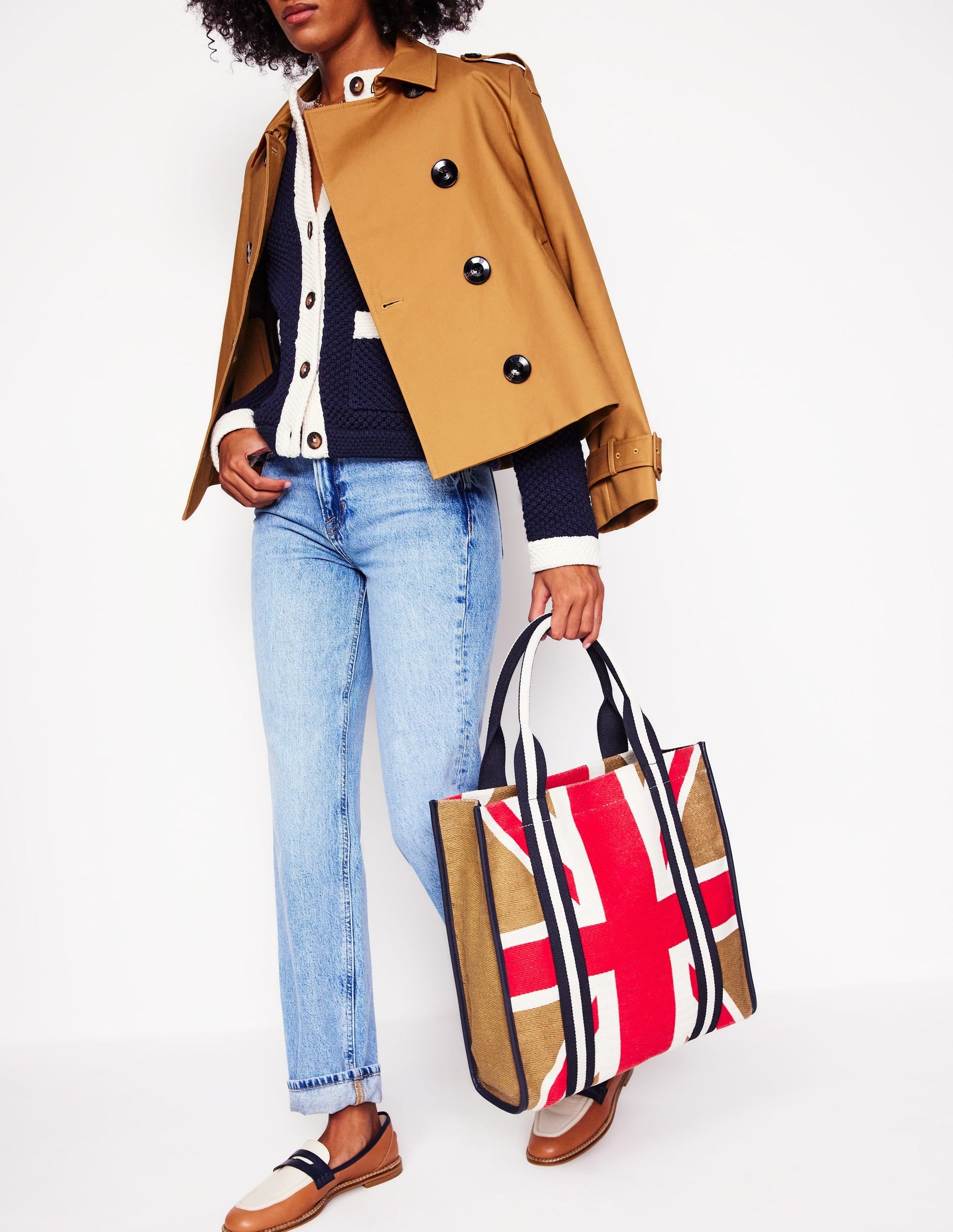 Canvas Tote Bag-Neutral Union Jack-2