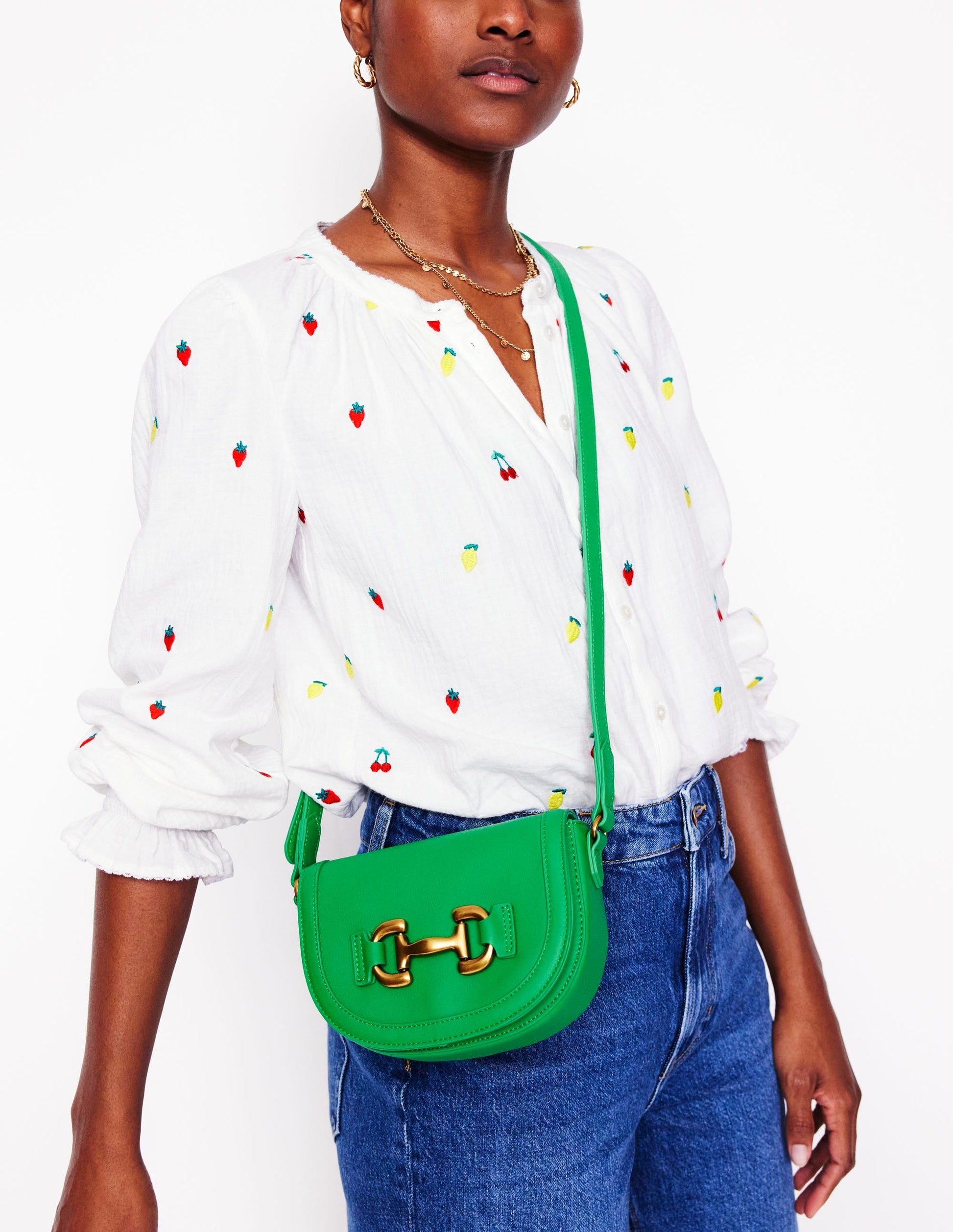 Iris Snaffle Mini Satchel-Green-3