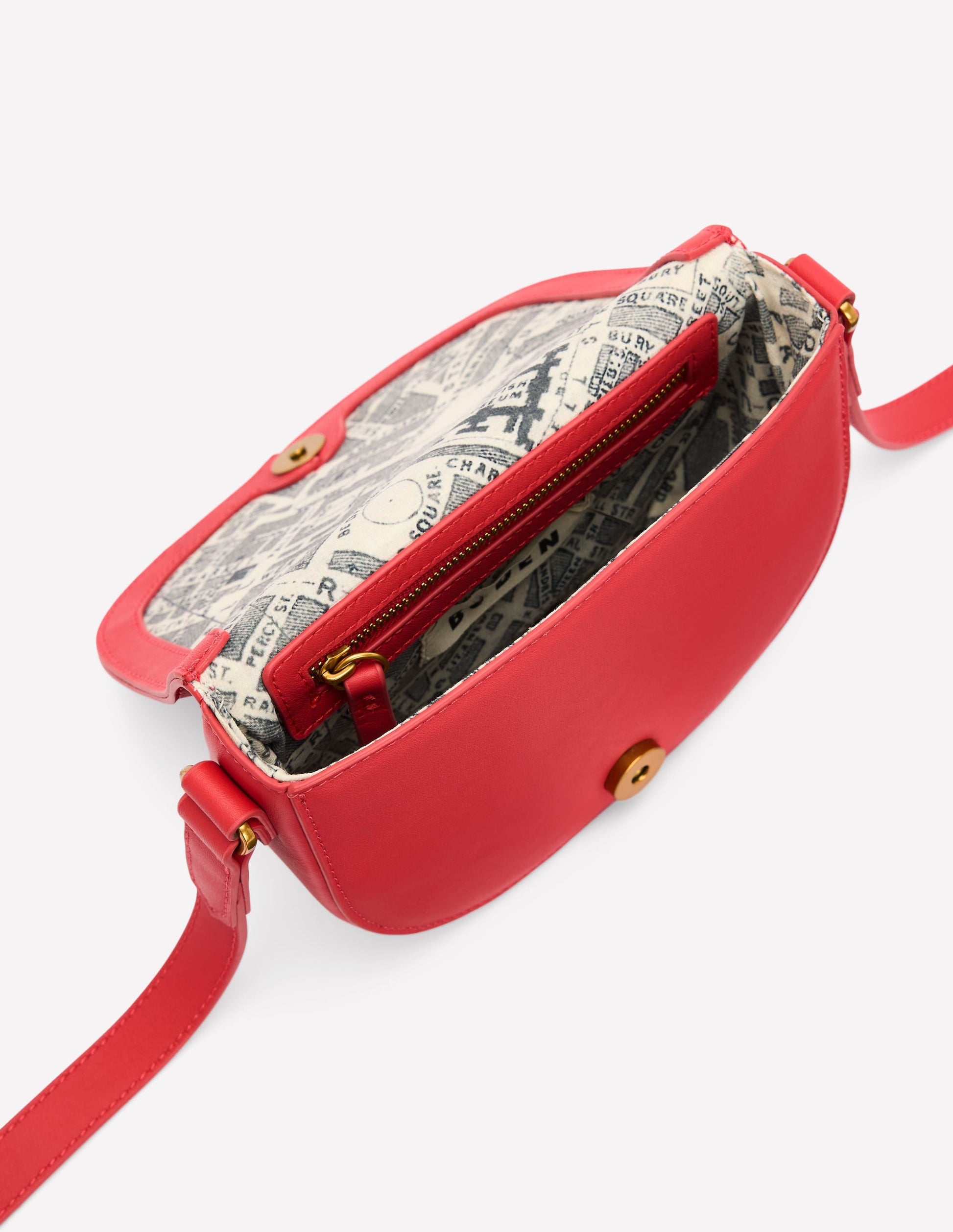 Iris Snaffle Mini Satchel-Red-4