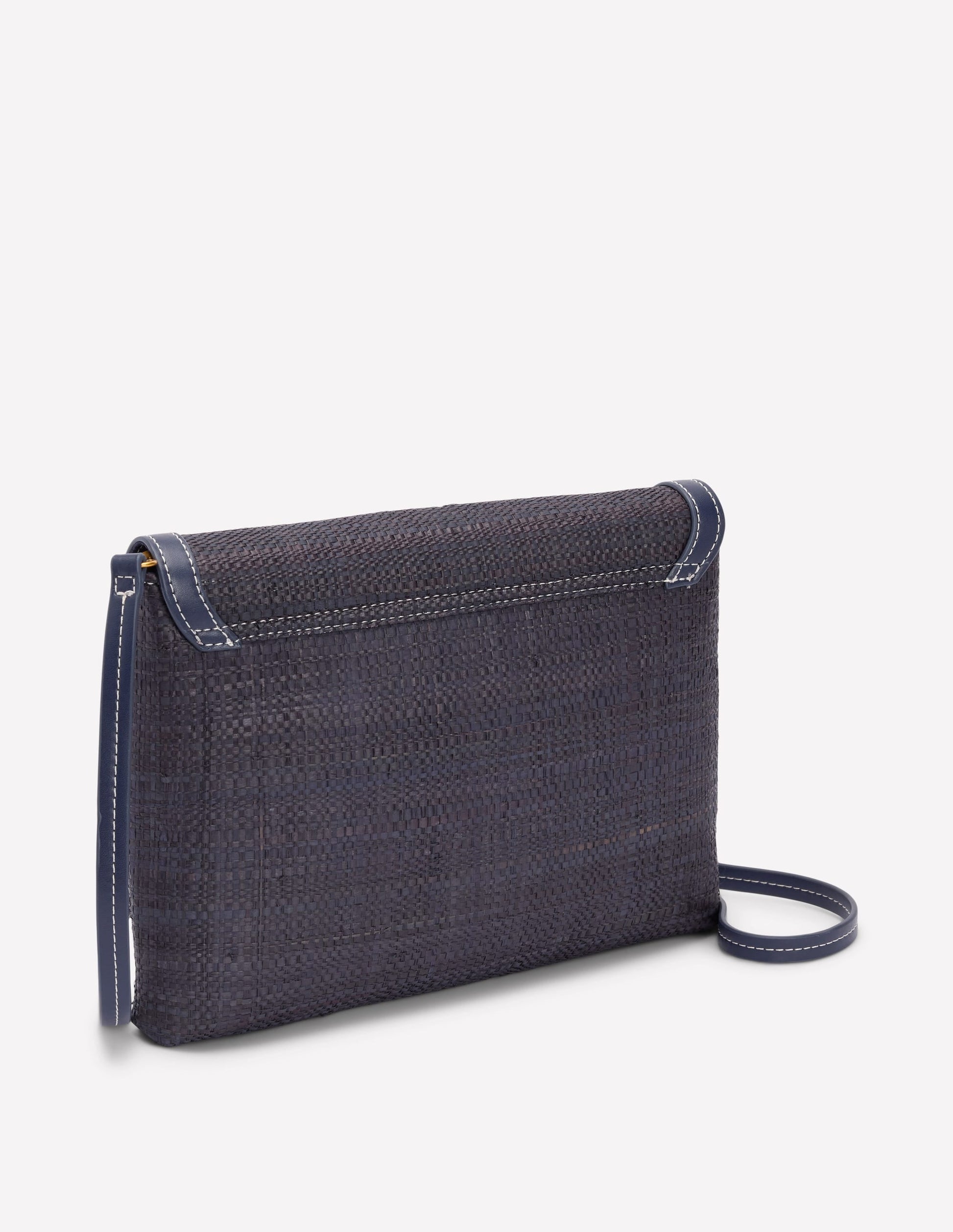 Snaffle Clutch Bag-Navy-3