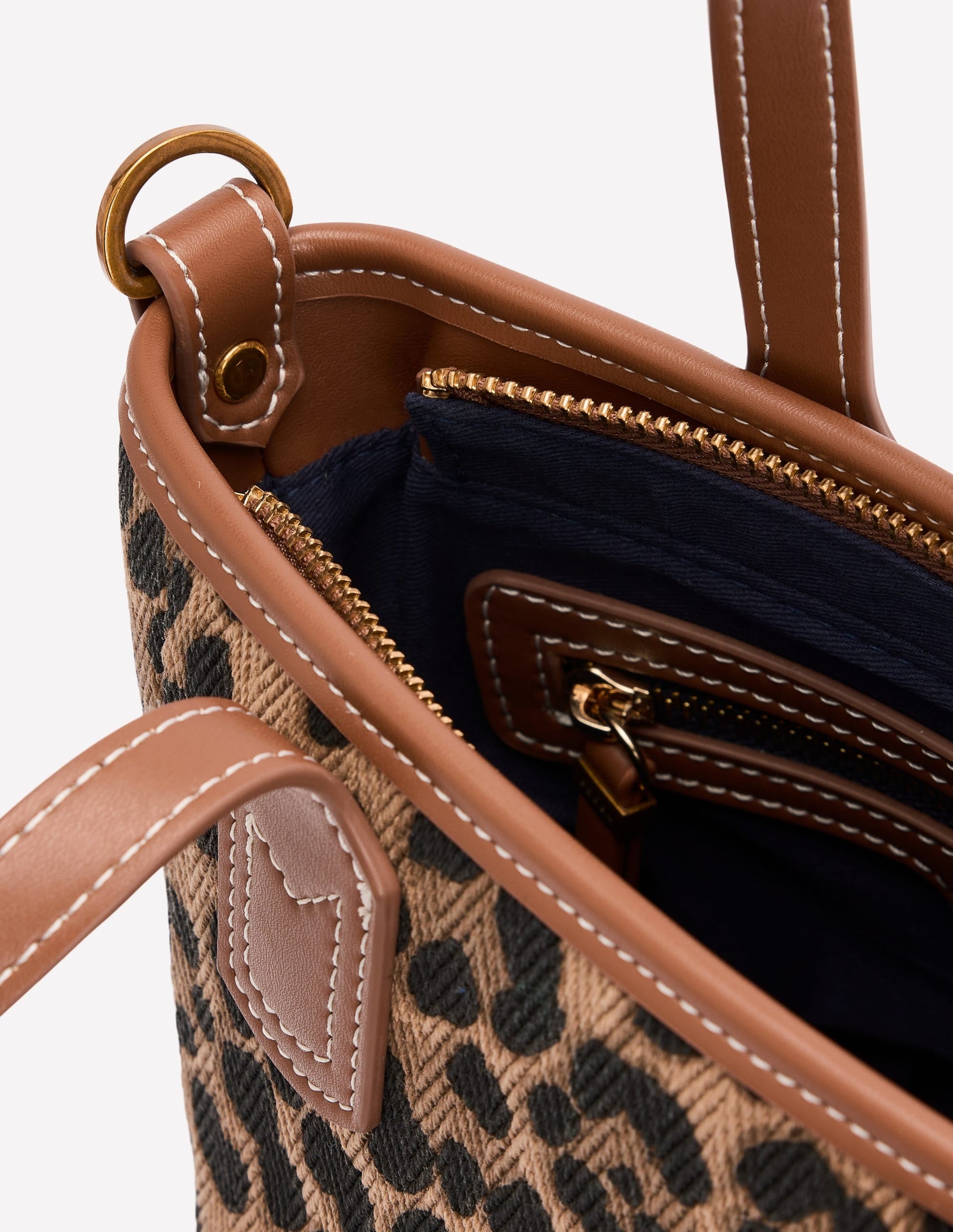 Canvas Mini Bucket Bag-Leopard-4