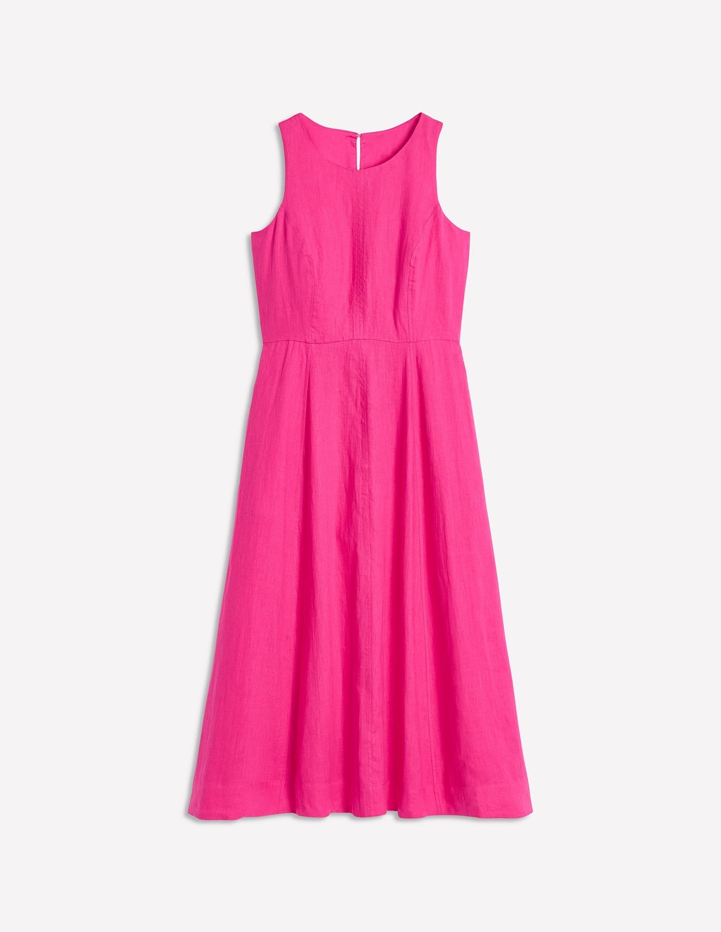 Carla Linen Midi Dress-Pink Peony - Image 8
