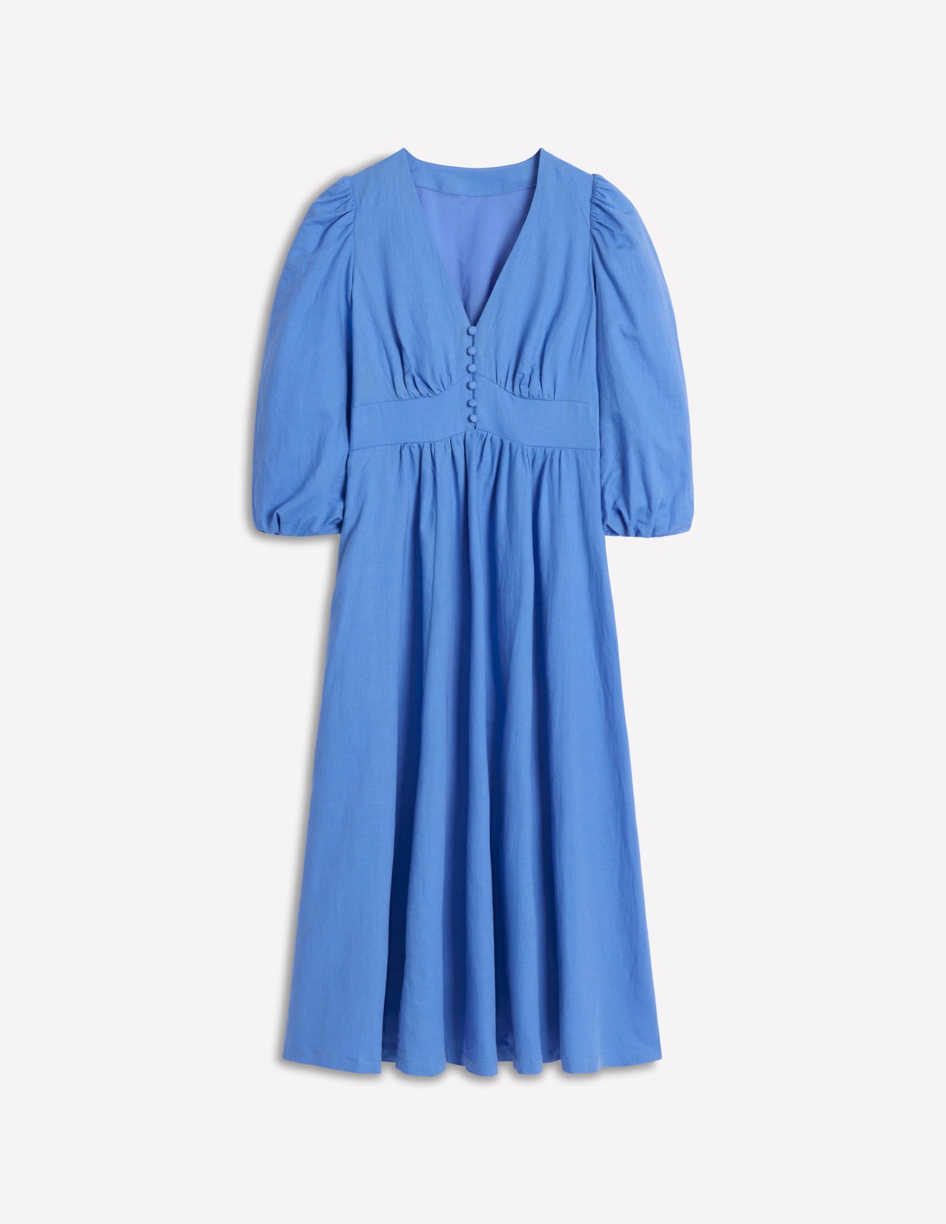Lola Blouson Maxi Dress-Ocean Blue-6