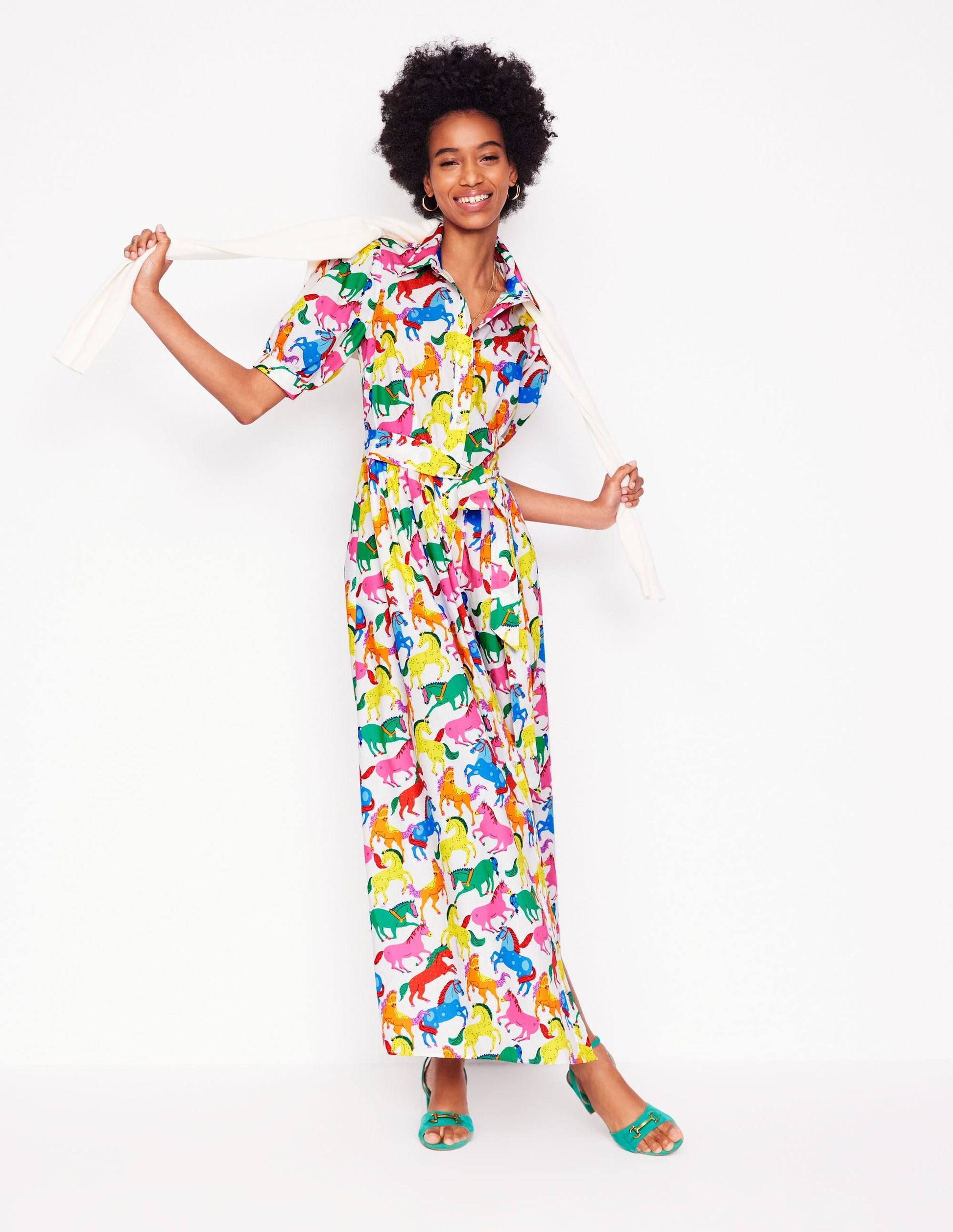 Alexa Maxi Shirt Dress-Multi, Pony Club-1