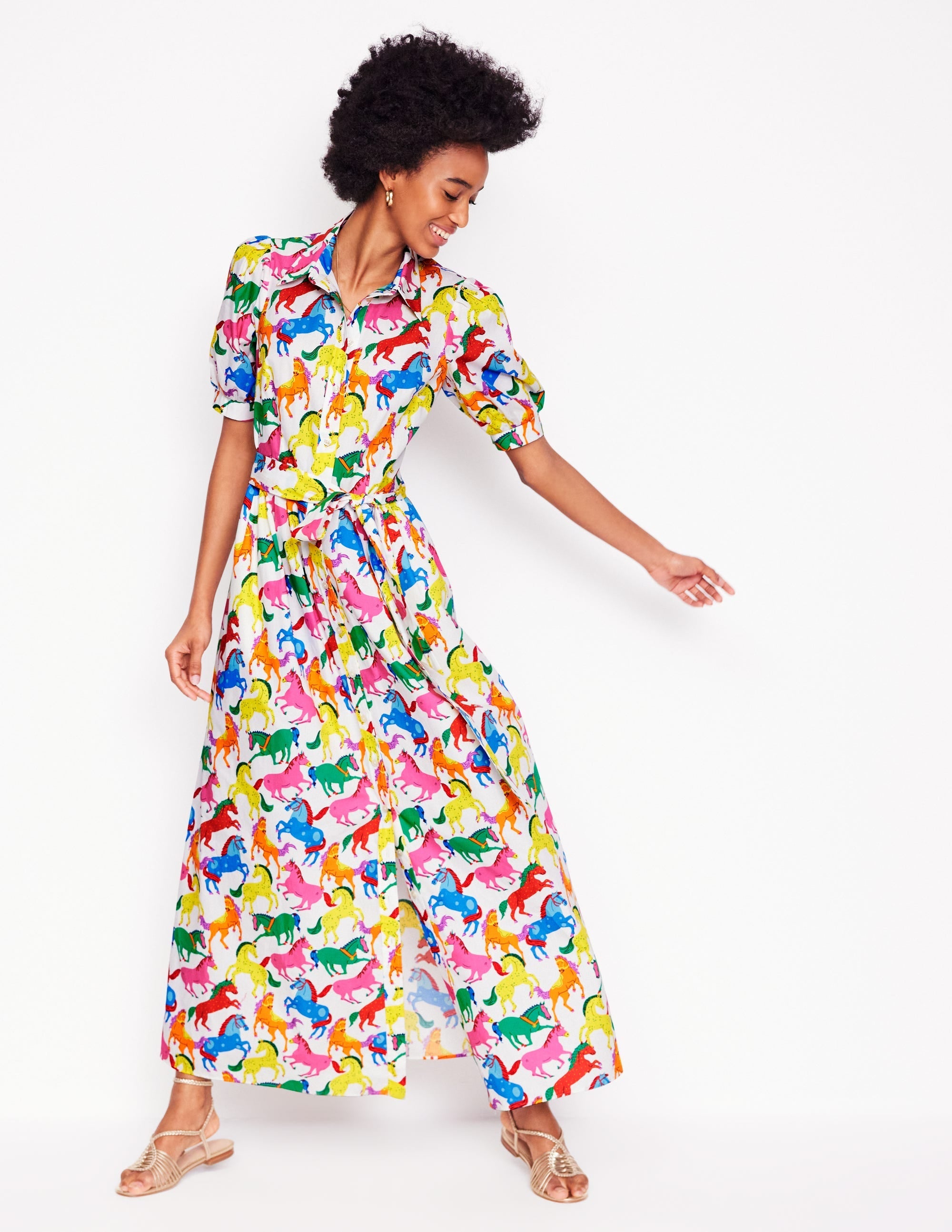 Alexa Maxi Shirt Dress-Multi, Pony Club - Image 5