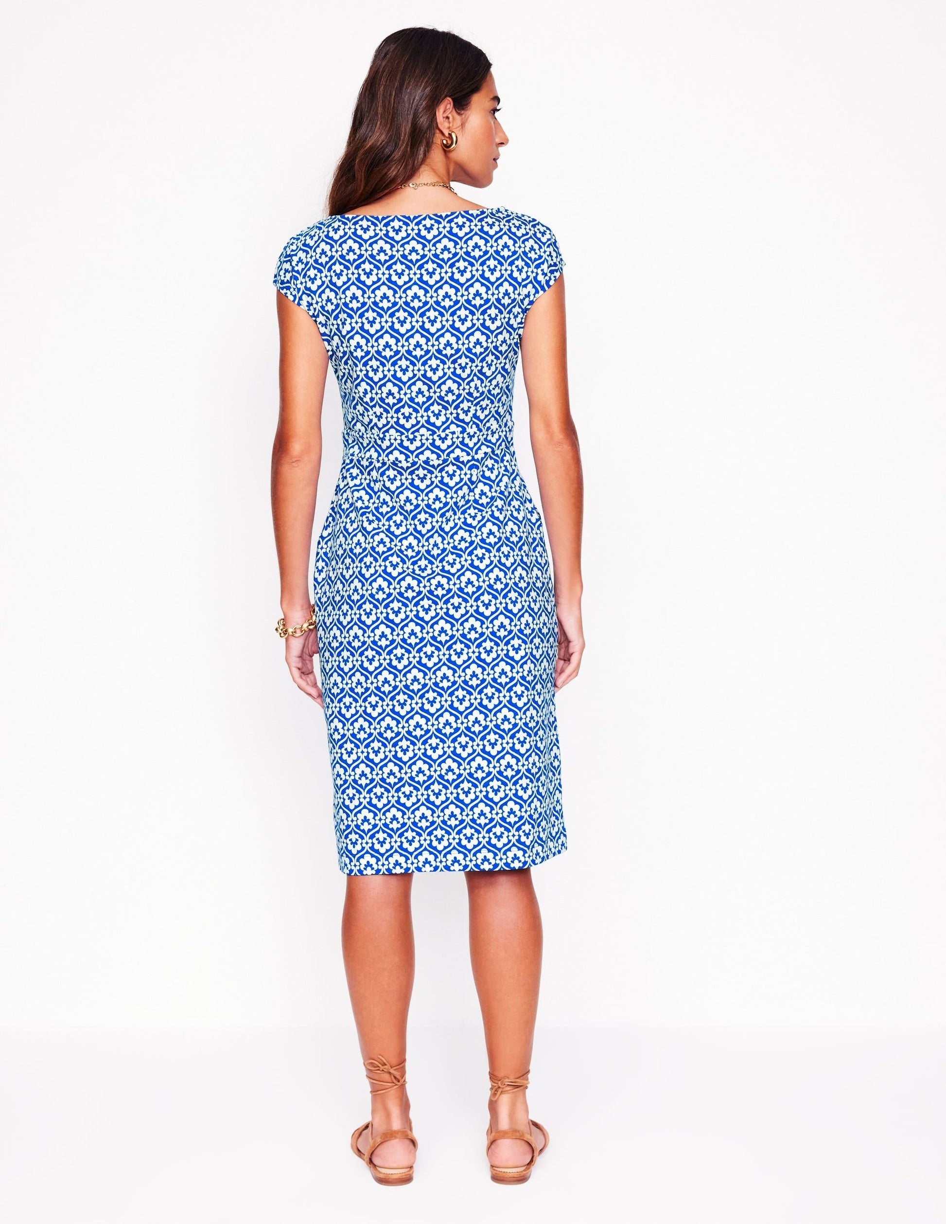 Florrie Jersey Dress-Gallery Blue, Ivy Trellis-5