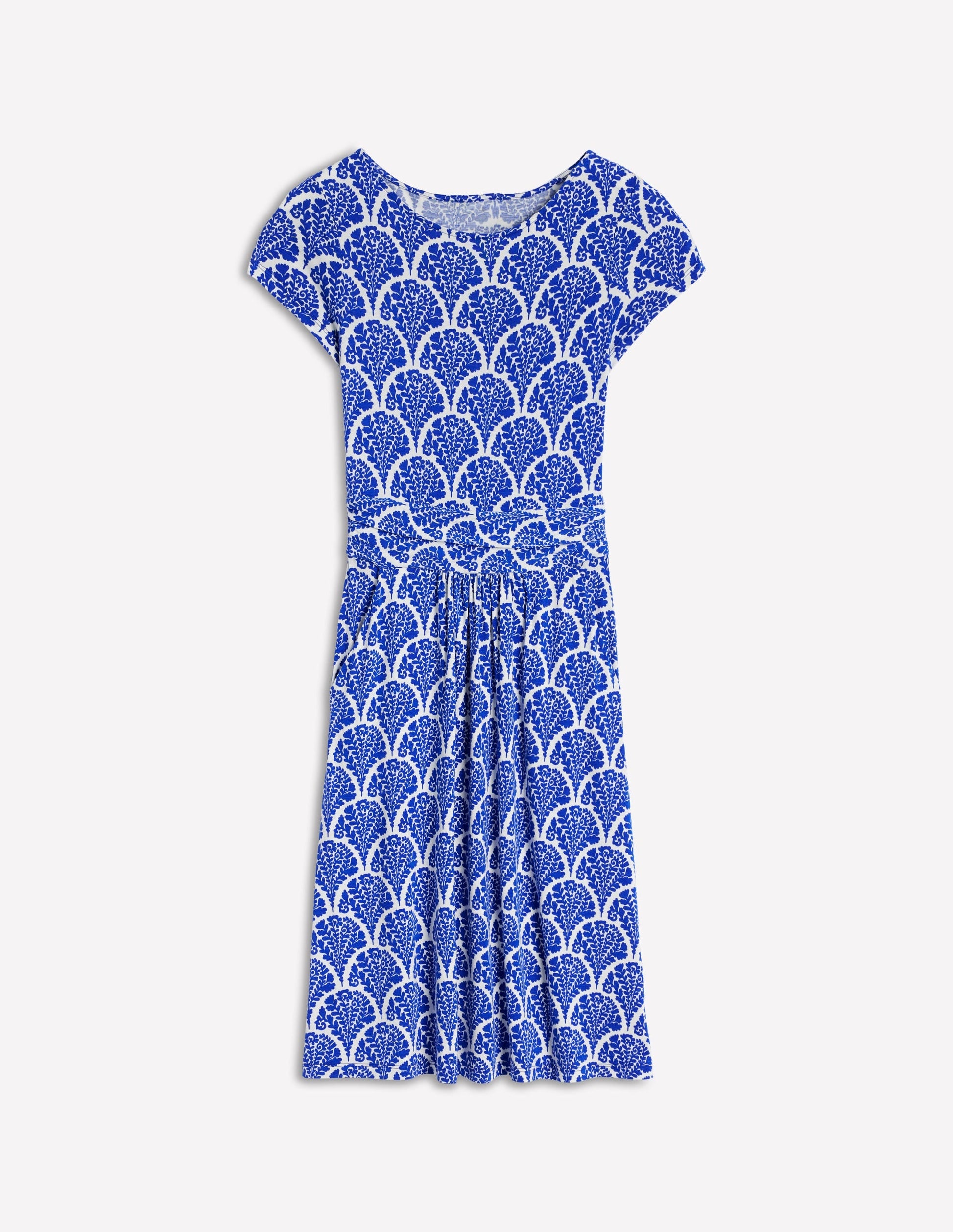 Amelie Jersey Dress-Bright Blue, Blossomy-5