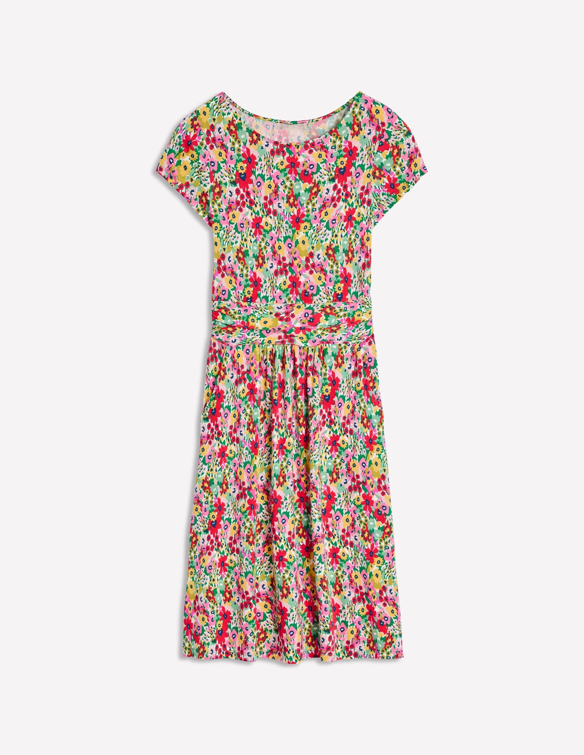 Amelie Jersey Dress-Multi, Wildflower Garden-5