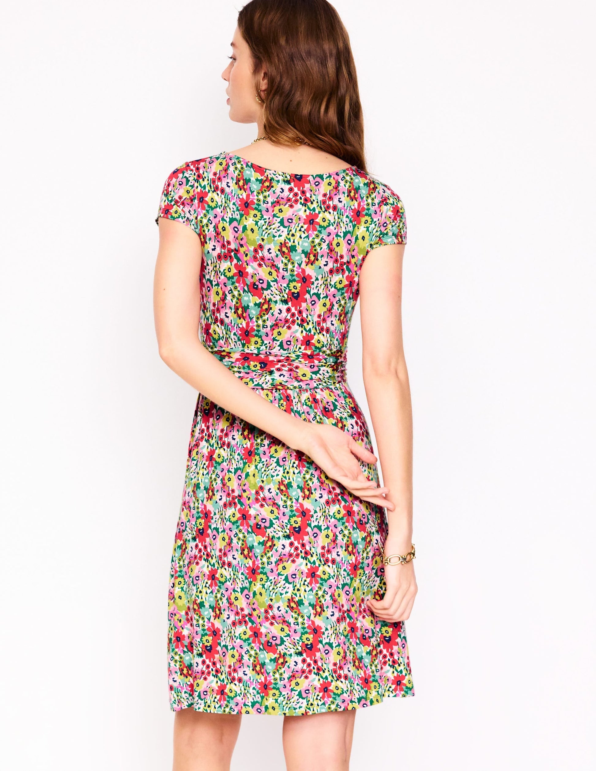 Amelie Jersey Dress-Multi, Wildflower Garden-3