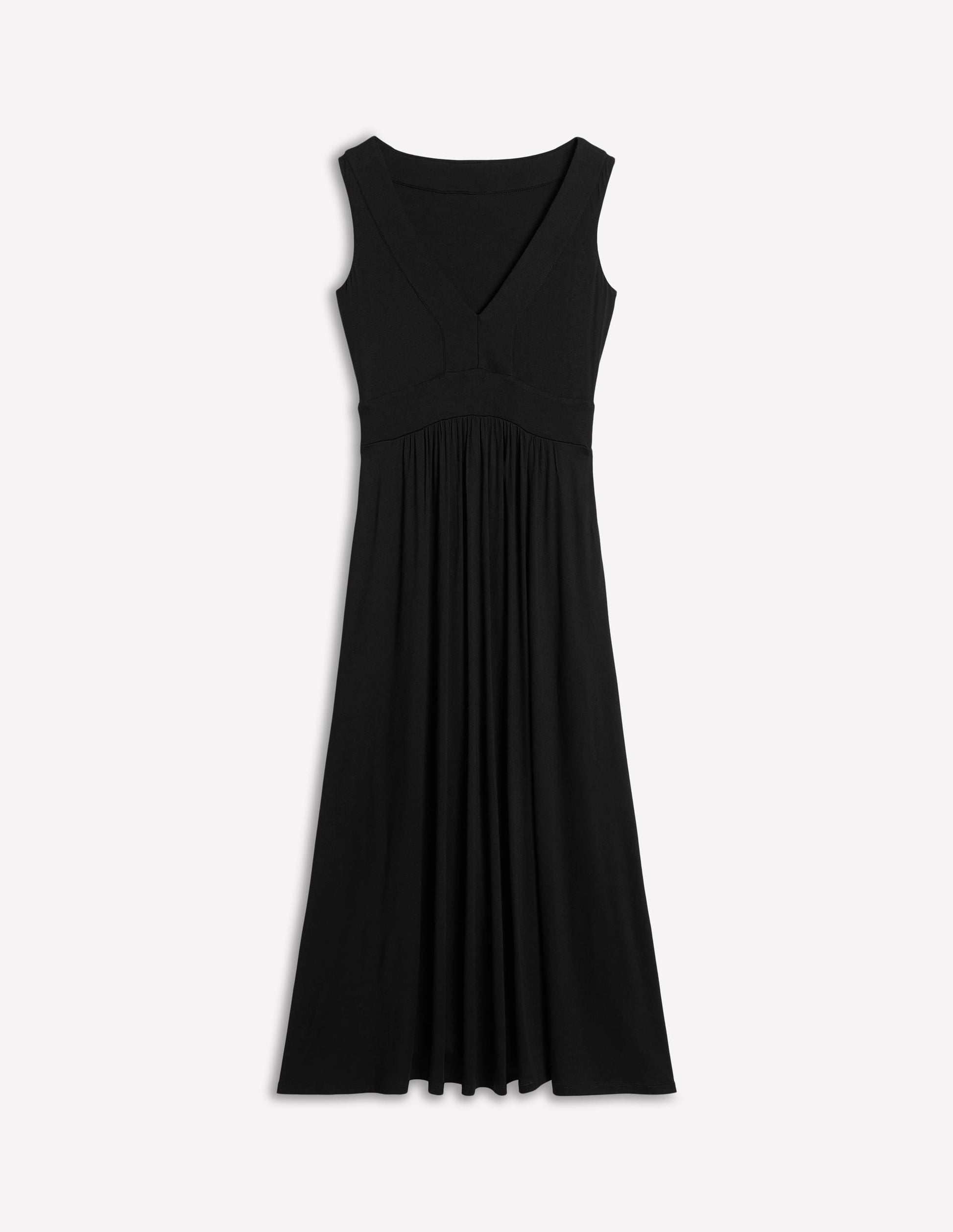 Olympia Jersey Maxi Dress-Black-5