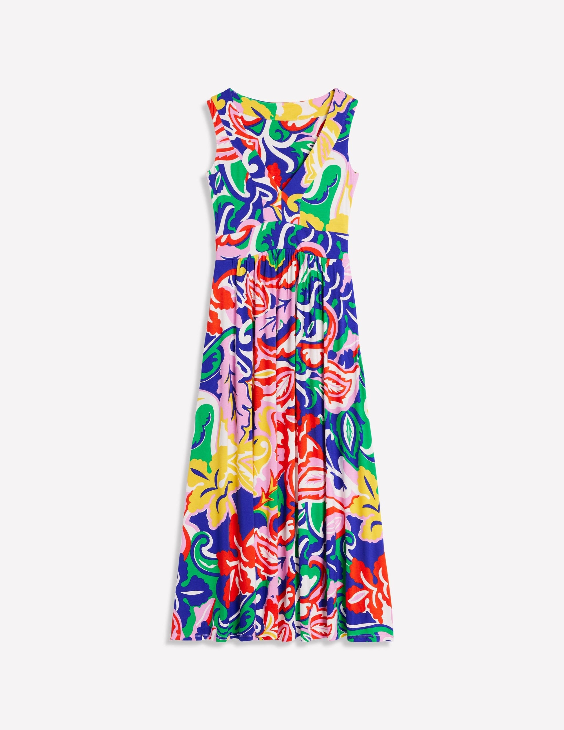 Olympia Jersey Maxi Dress-Multi, Foliage Twirl-6