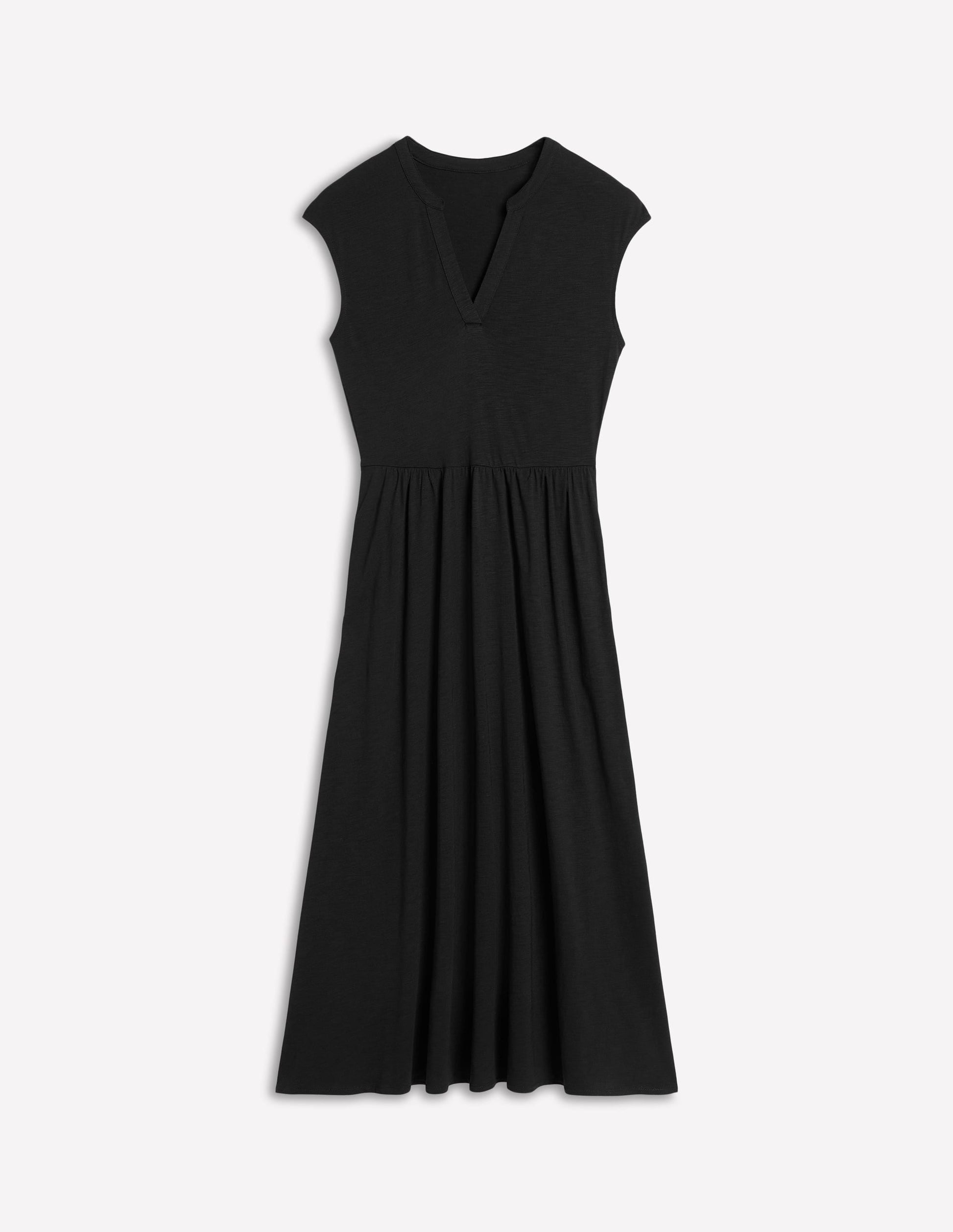 Chloe Jersey Midi Dress-Black-6