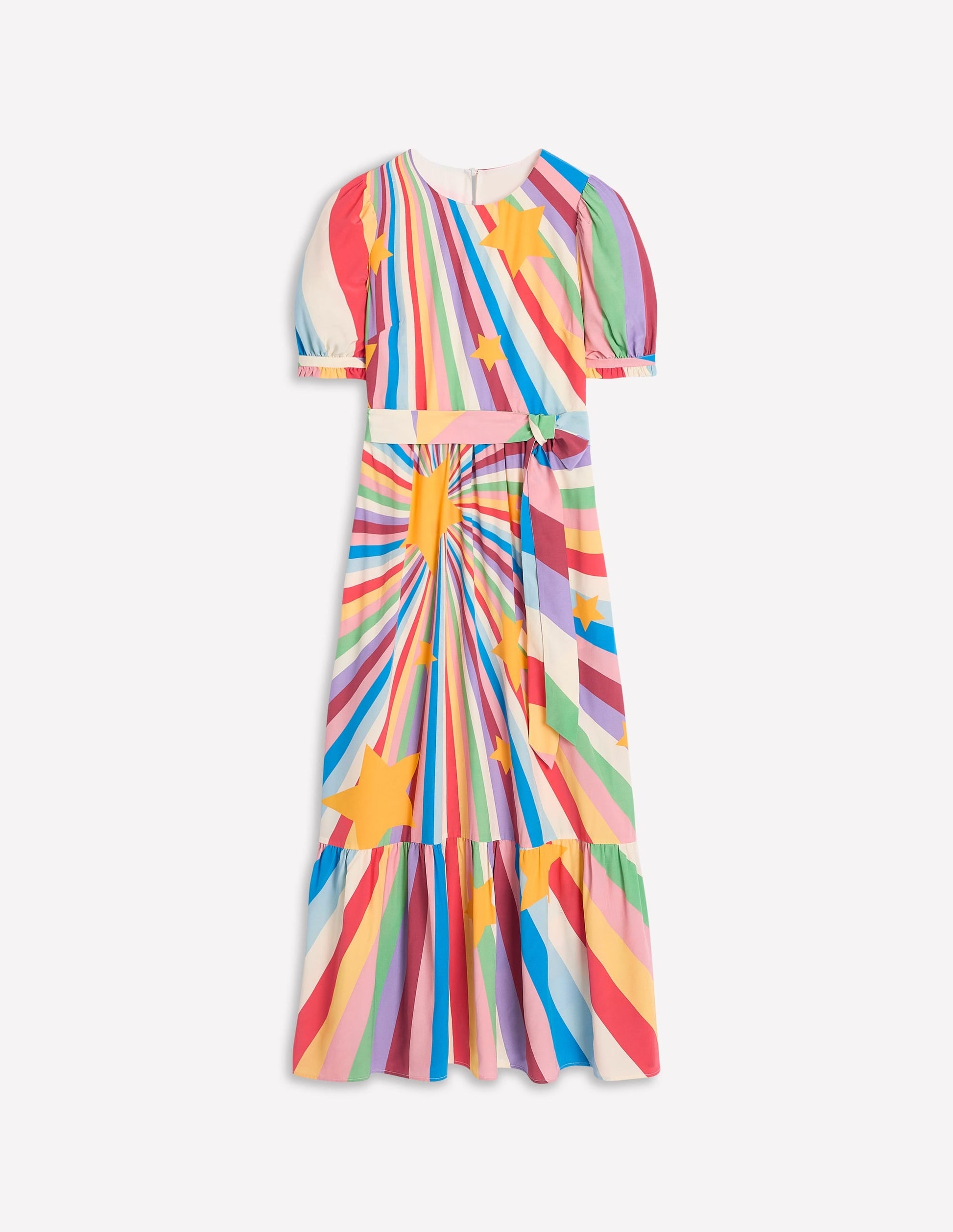 Blouson Crew Neck Dress-Multi, Supernova-5