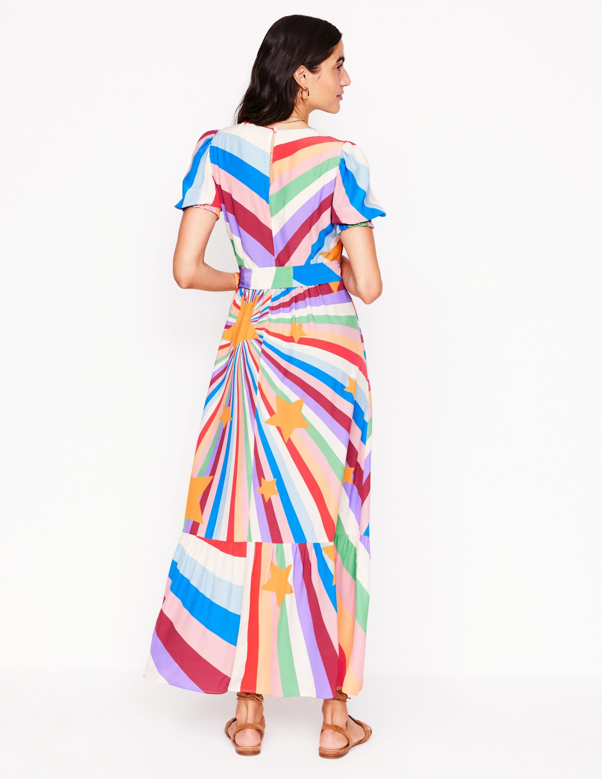 Blouson Crew Neck Dress-Multi, Supernova - Image 3