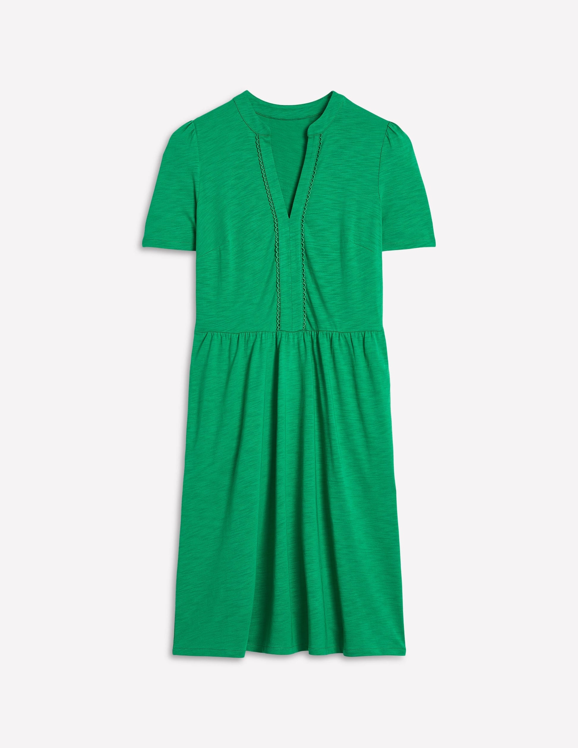 Naomi Short Sleeve Dress-Rich Emerald-5