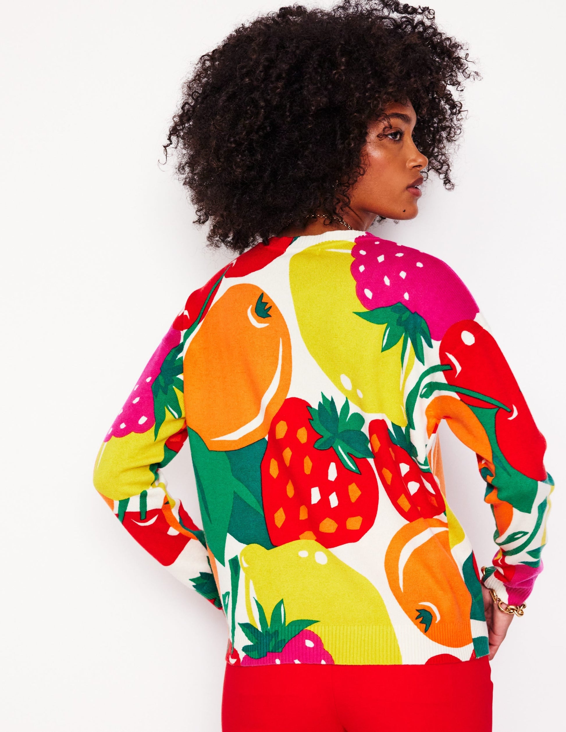 Lydia Cashmere Jumper-Multi, Summer Fruits-4