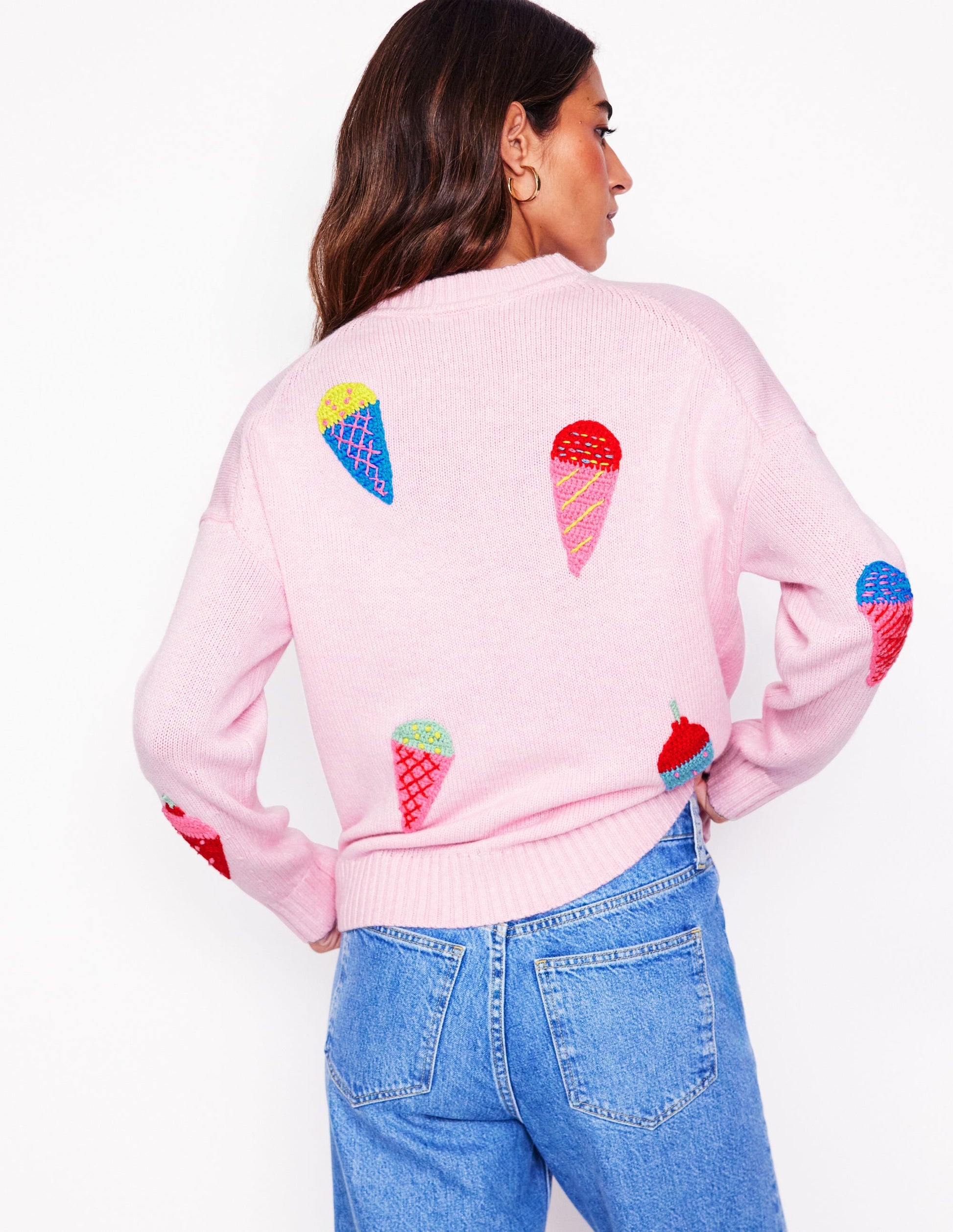 Natalie Embroidered Jumper-Soft Pink-4