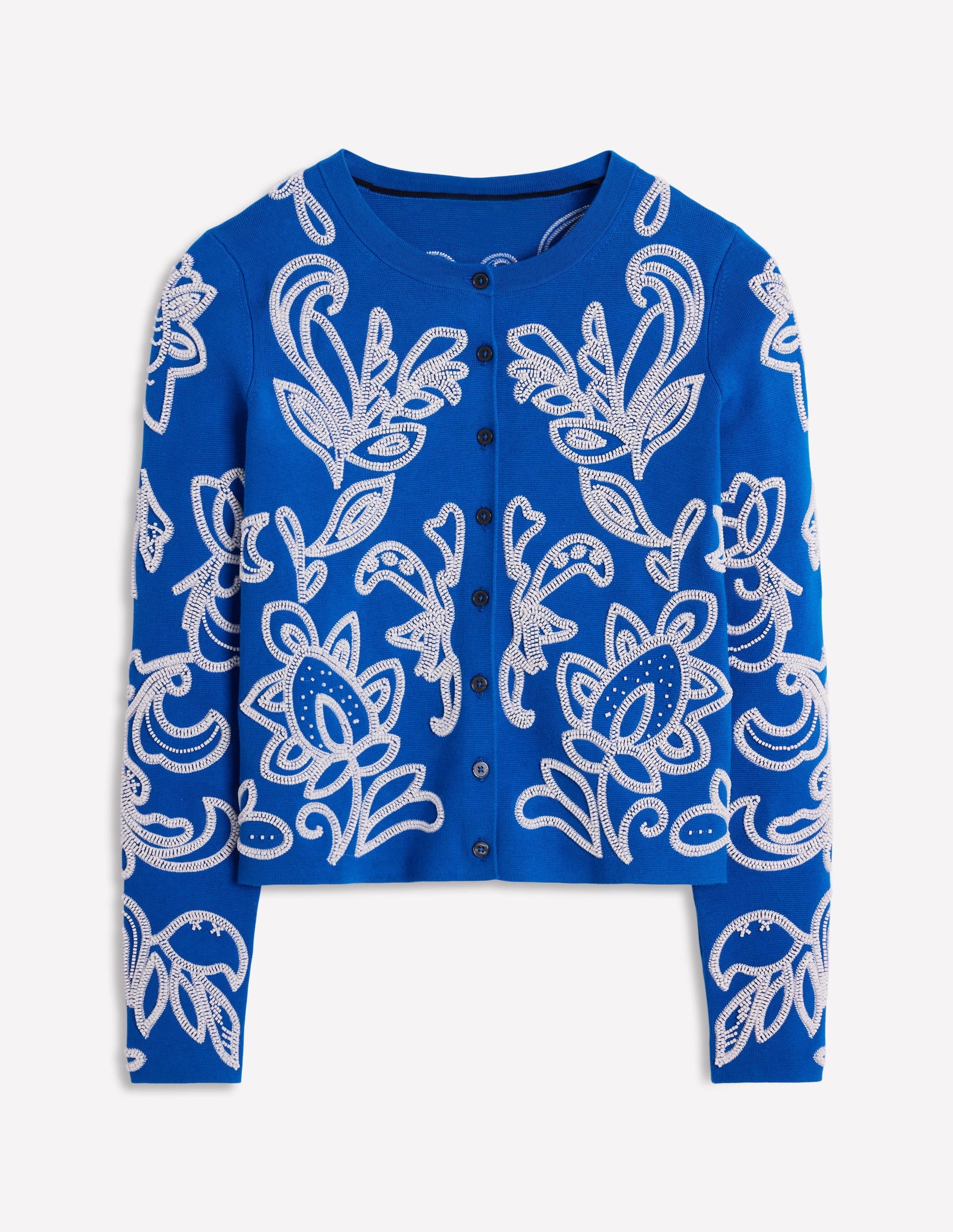 Embellished  Cardigan-Gallery Blue-8