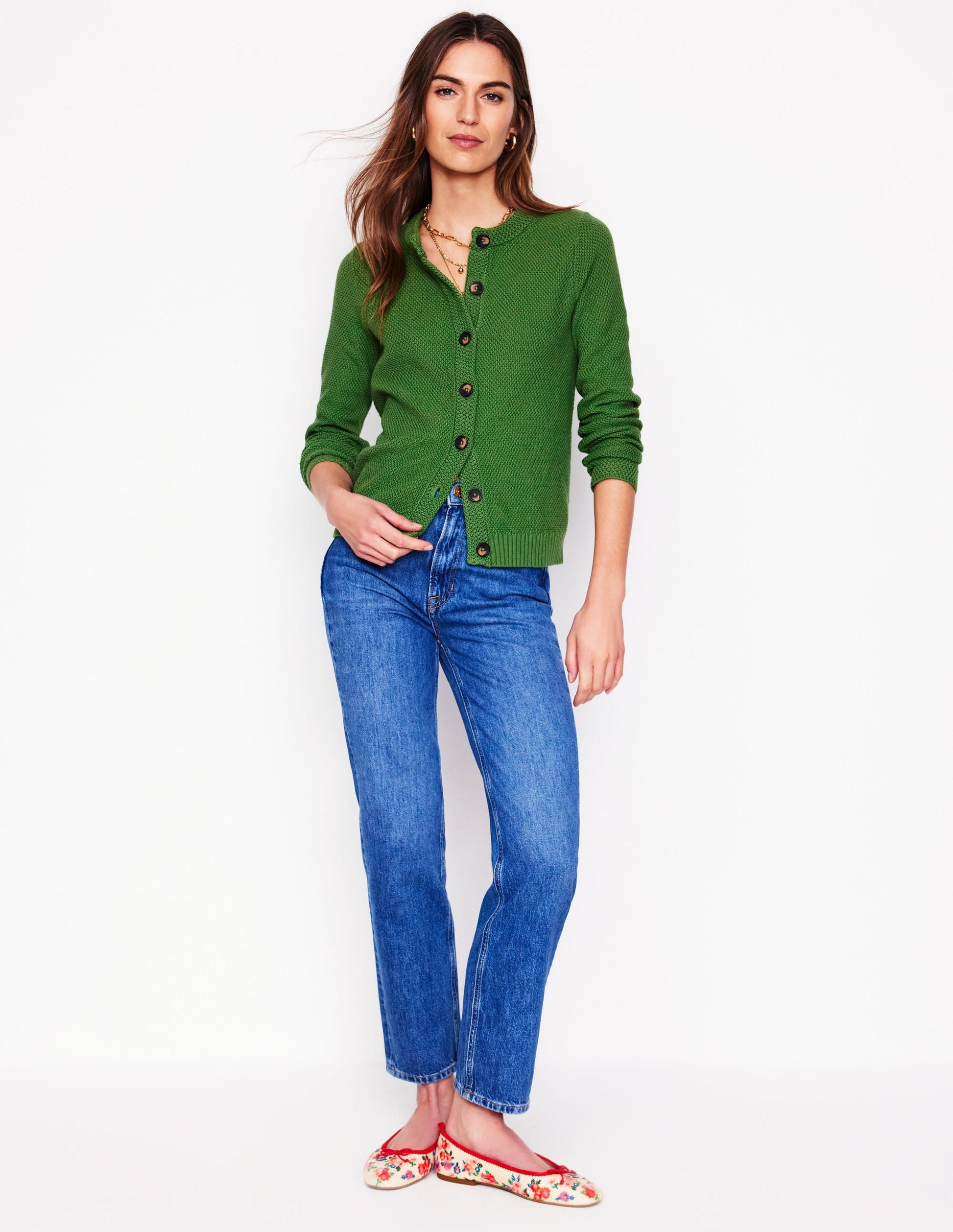 Callie Crochet Trim Cardigan-Paradise Green-4